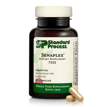 Standard Process Senaplex - Nervous System Support with Niacin, Vitamin B12 & B6 - Supports Brain Health & Cellular Health - Offers Antioxidant Activity - Non-Dairy - 90 Capsules (45 Servings) Standard Process Inc. uk supplements
