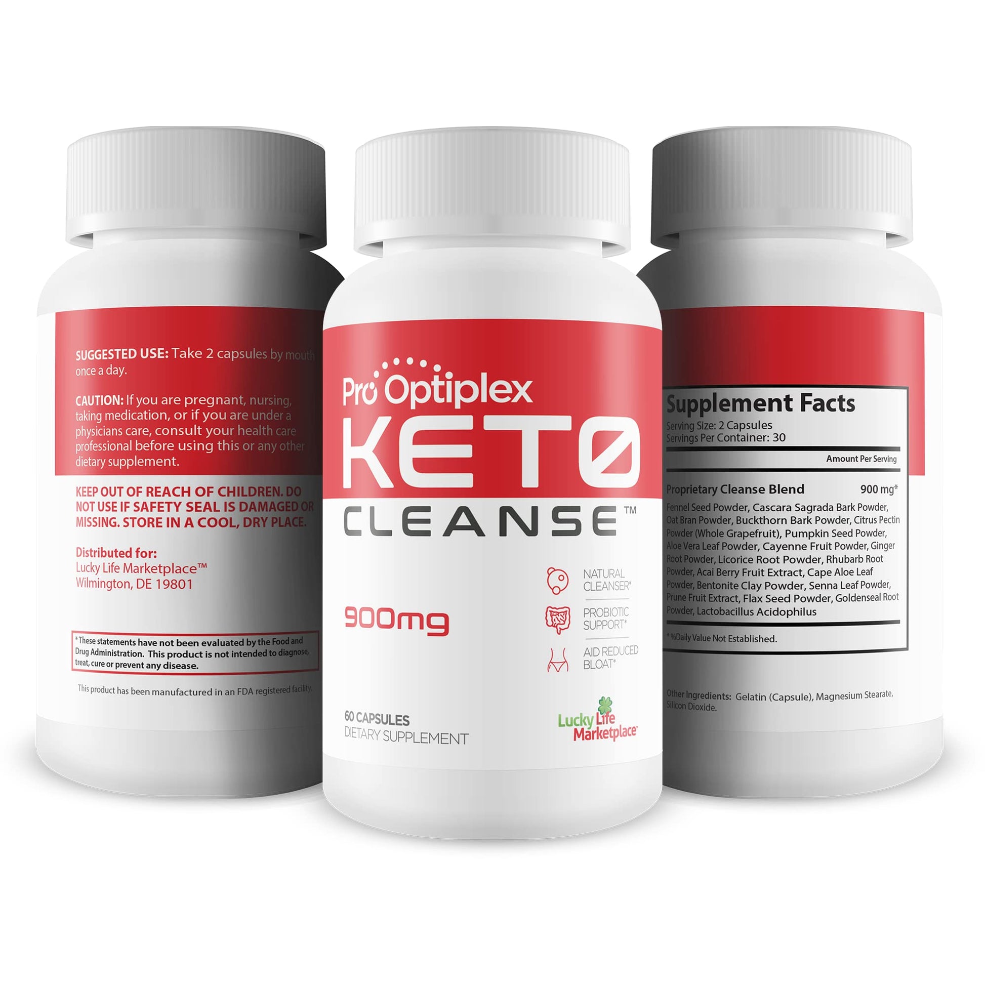 Pro Optiplex Keto Cleanse - Cleanse & Detox Naturally - Herbal Keto Cleanse with Probiotic healthsupps.co.uk uk supplements