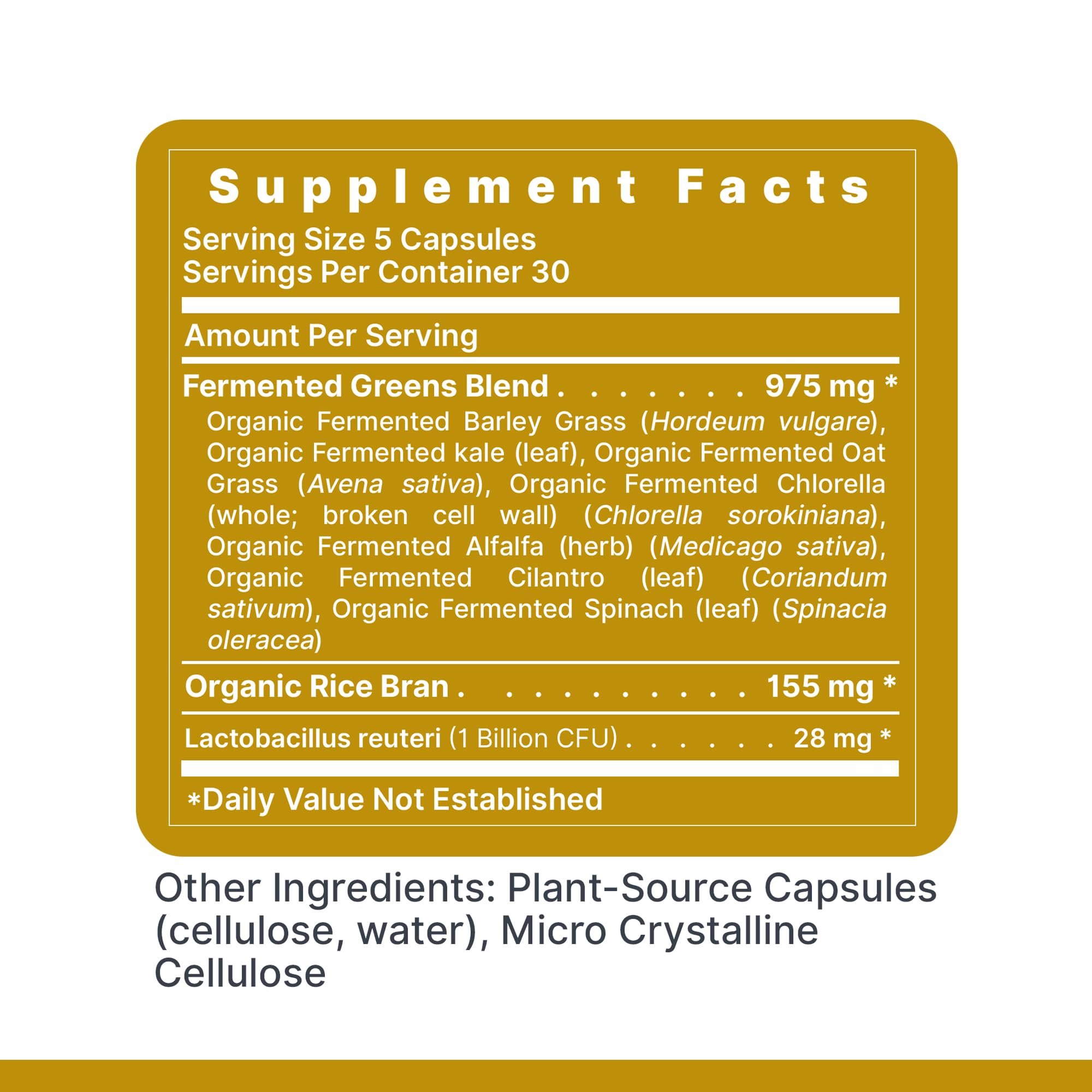 Premier Research Labs Probiotic Fermented Greens - Super Greens Supplement, Superfood Blend, Organic Vitamins with Probiotic - Daily Greens with Spinach, Chlorella, & More - 150 Powder Filled Capsules Premier Research Labs uk supplements