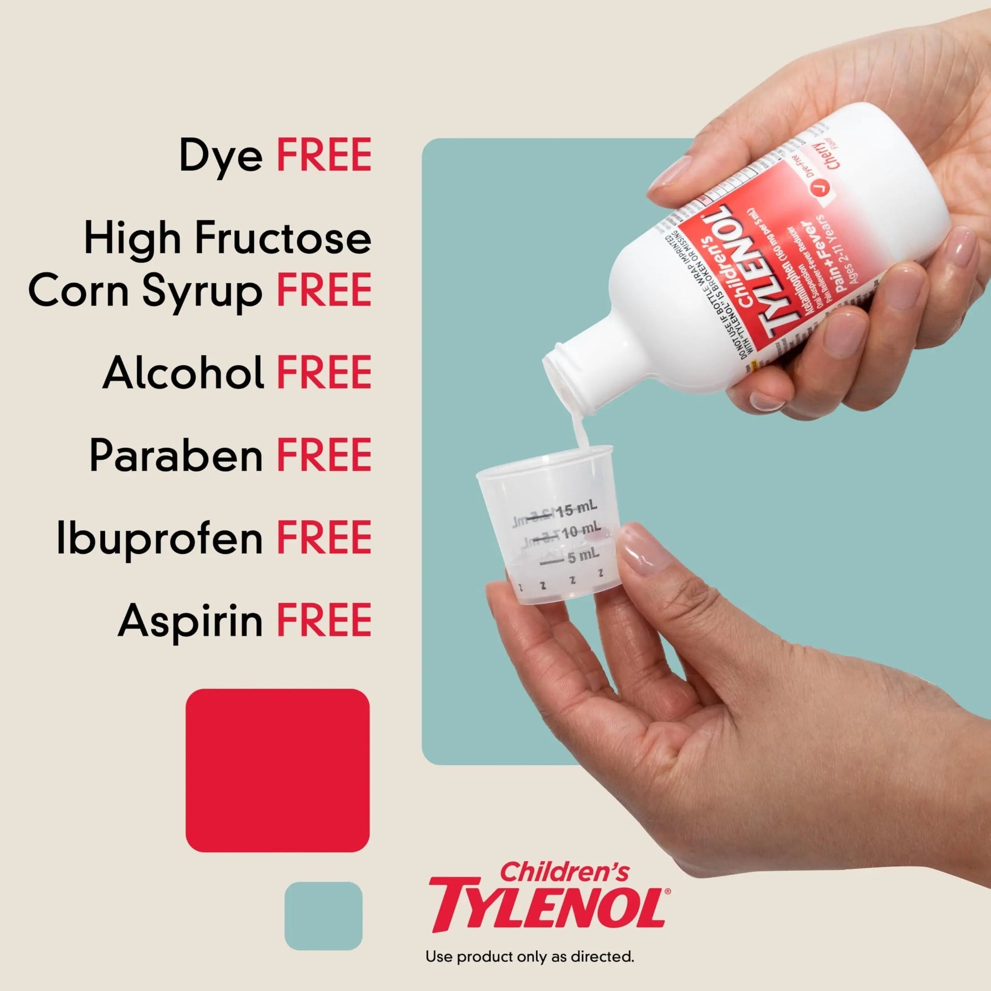 Children's Tylenol Liquid Pain Relief & Fever Medicine, Oral Suspension, Dye-Free, Acetaminophen, No Aspirin, No Ibuprofen, No High Fructose Corn Syrup; Cherry Flavor, 8 fl. oz.; Pack of 1 Tylenol uk supplements
