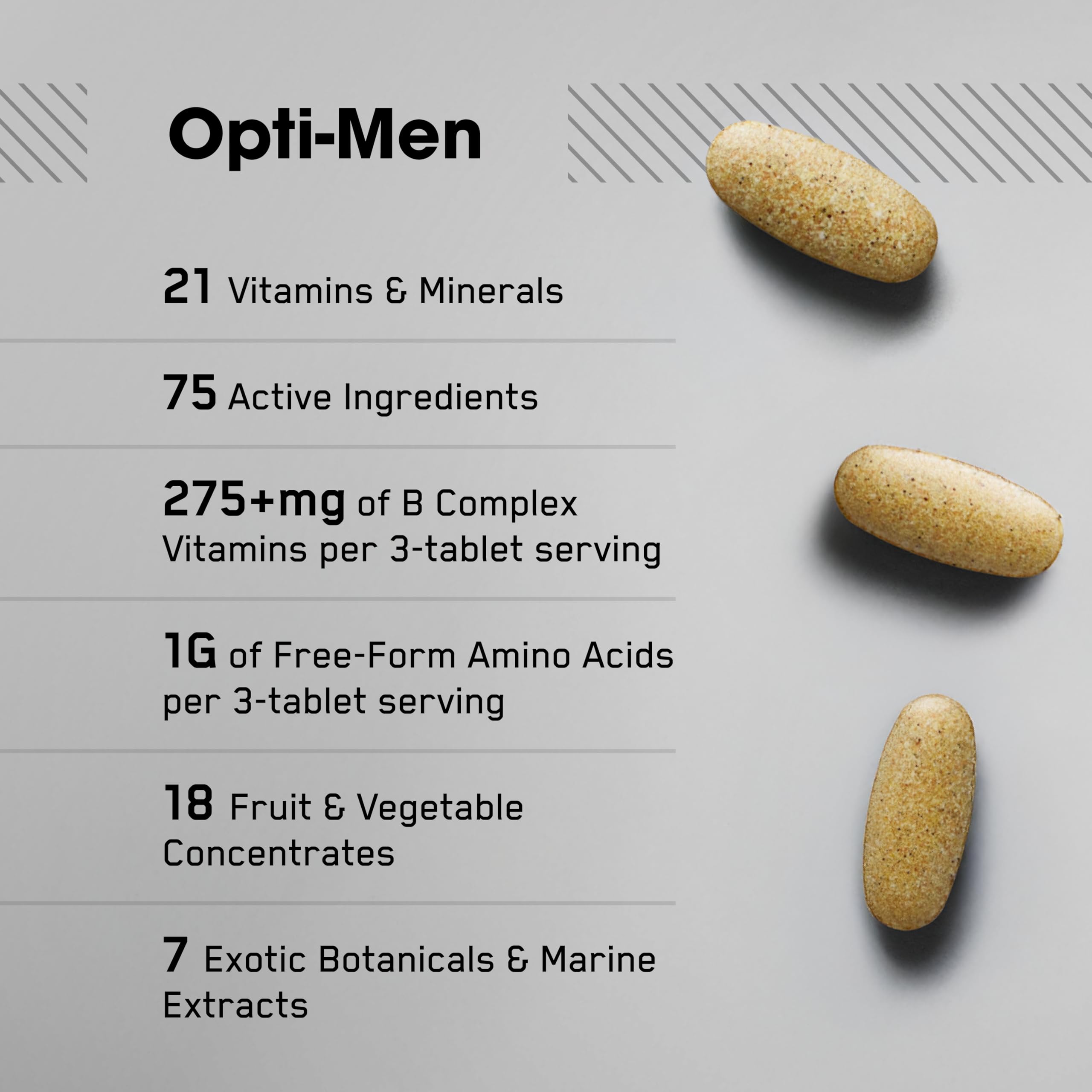 Optimum Nutrition Opti-Men, Vitamin C, Zinc and Vitamin D, E, B12 for Immune Support Mens Daily Multivitamin Supplement, 150 Count Optimum Nutrition uk supplements