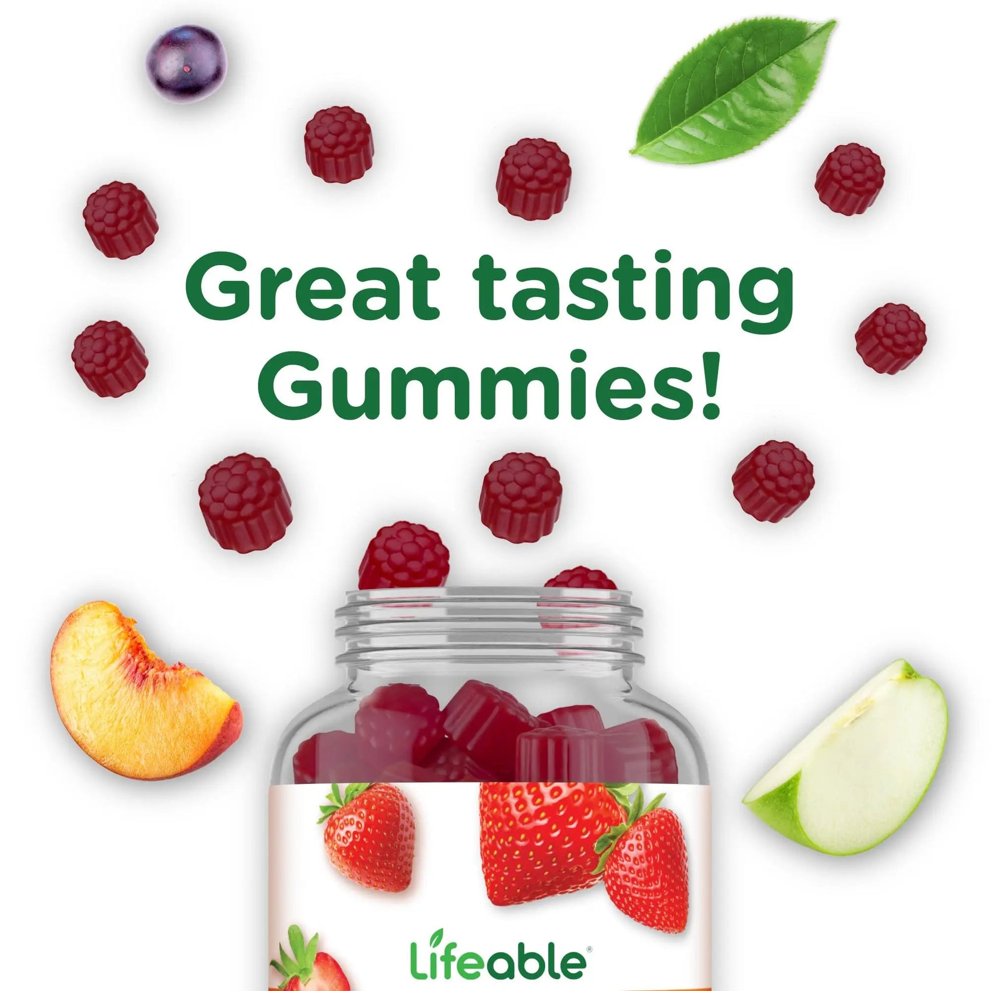 Lifeable Womens Multivitamin Gummy | with Vitamin A, C, D, E, Niacin, B6, Folate, B12, Biotin, Pantothenic Acid, Iodine, Zinc | Lifeable uk supplements