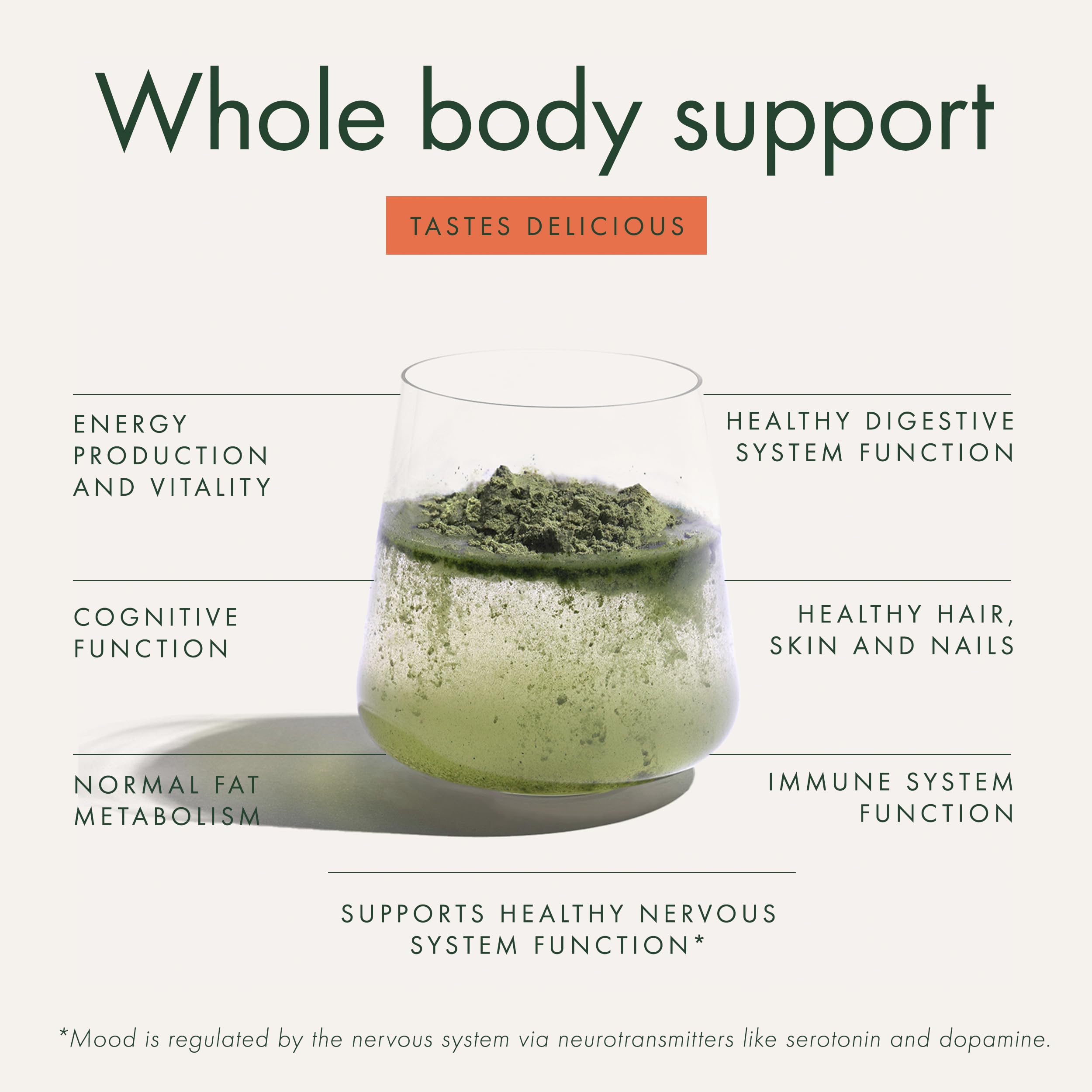 WelleCo The Super Elixir Daily Greens Powder, Probiotic Drink Mix with Whole Foods, Gluten Free, Vegan Gut Health Powder, Energy, Immunity, Healthy Skin, Hair & Nails (Jar, Blood Orange) WelleCo uk supplements