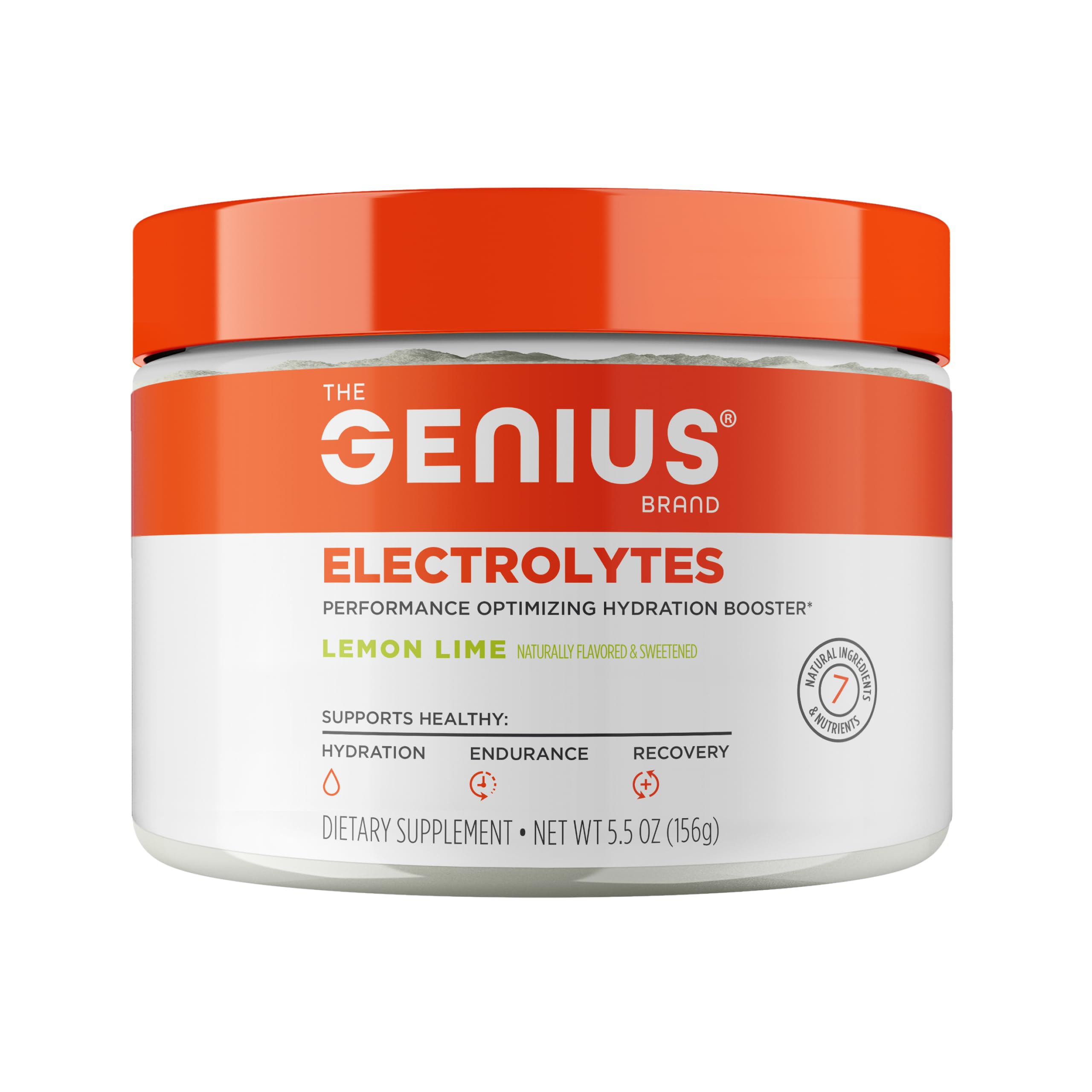 The Genius Brand Genius Electrolytes - Electrolyte Powder for Active Lifestyles - Supports Hydration, Energy, Endurance, Muscle Growth & Recovery - Lemon Lime - 30 Servings The Genius Brand uk supplements