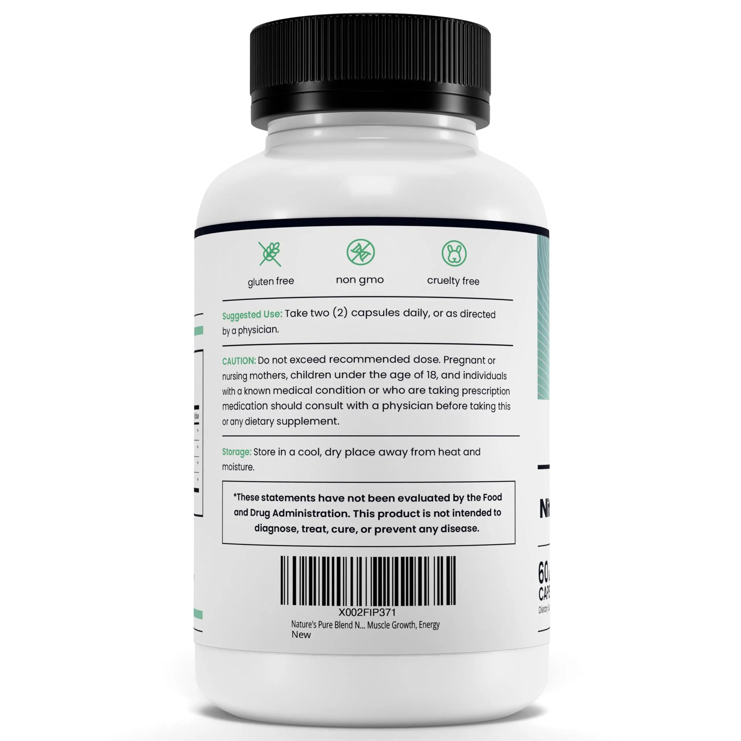 Nature's Pure Blend Nitric Oxide Supplements for Men – L-Arginine L-Citrulline – Heart Support & Flow Circulation Booster – 1500MG L Arginine and L Citrulline, Preworkout, Bodybuilding Nature's Pure Blend uk supplements