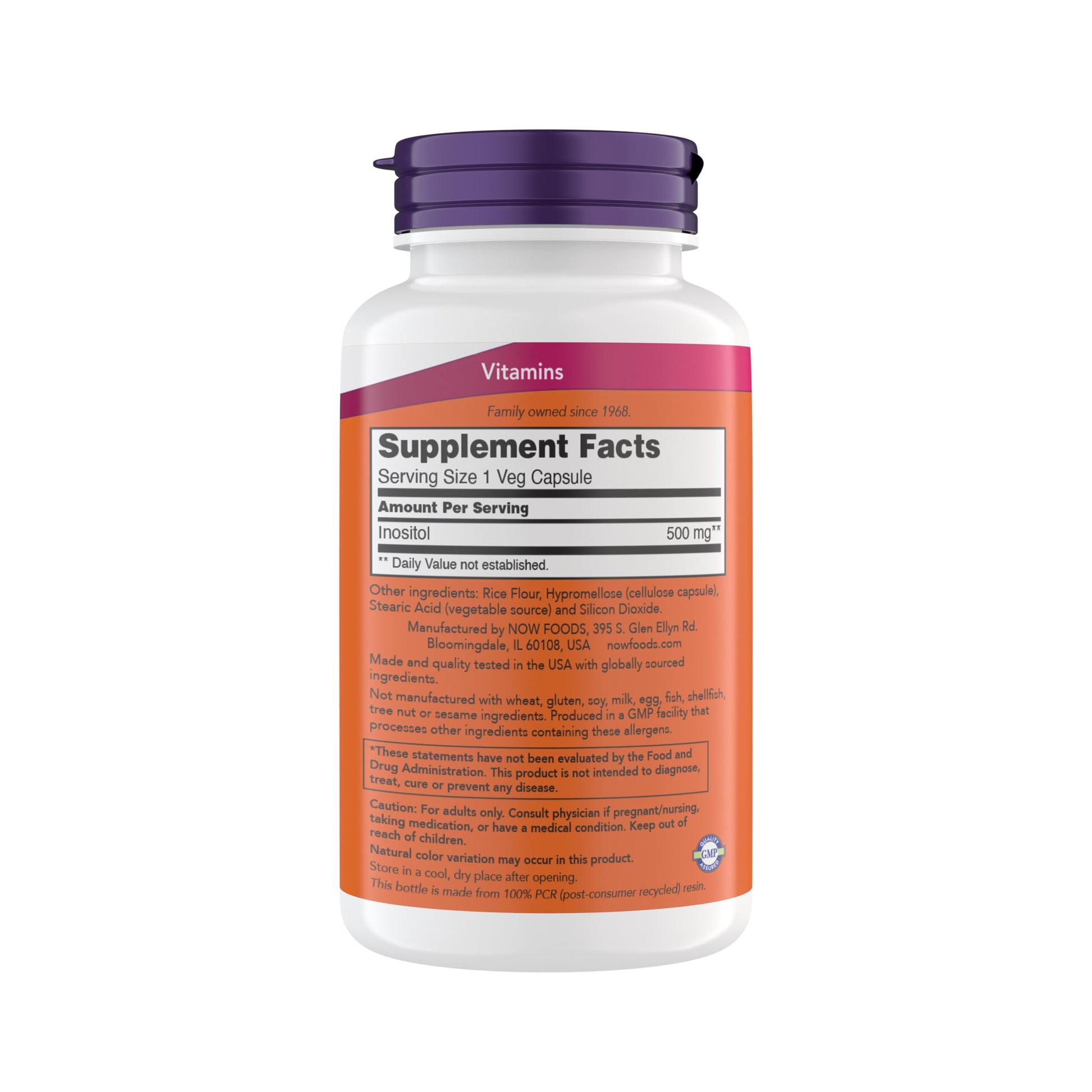 Now Foods Inositol 500 mg, Superior Myo Inositol Form, for Healthy Membrane Function Now Foods uk supplements