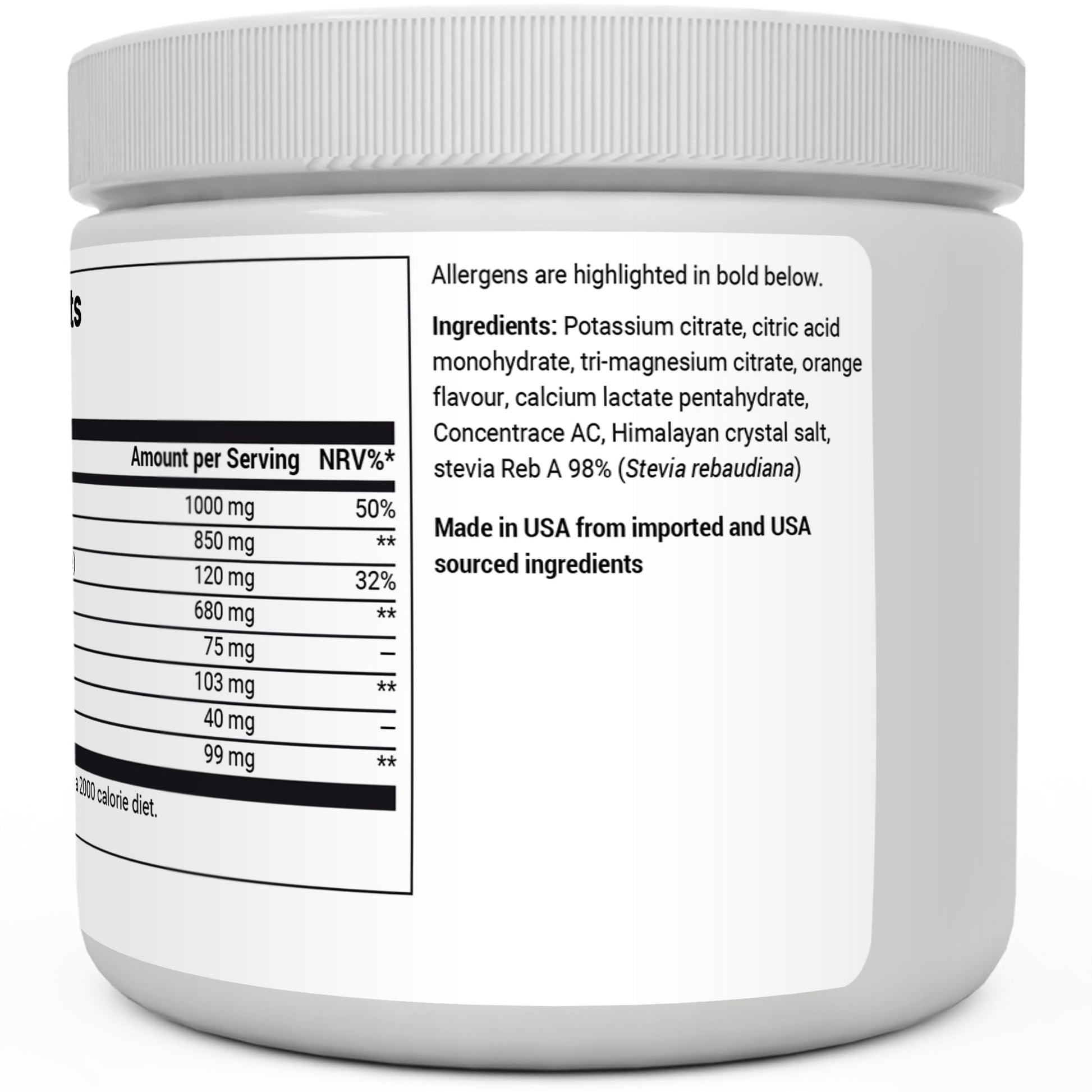 Dr. Berg Electrolyte Powder - Electrolyte Drink Supplements with 1000mg Potassium Dr. Berg Nutritionals uk supplements