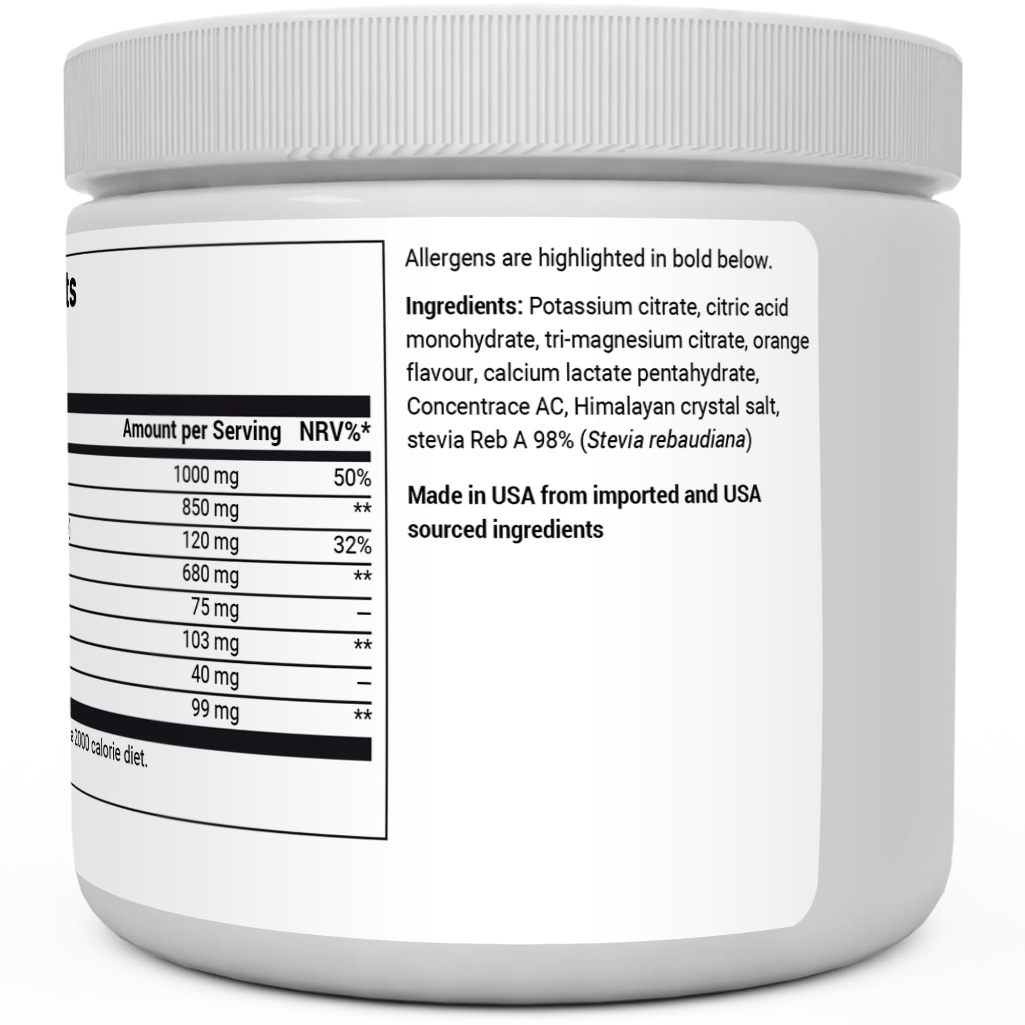Dr. Berg Electrolyte Powder - Electrolyte Drink Supplements with 1000mg Potassium Dr. Berg Nutritionals uk supplements