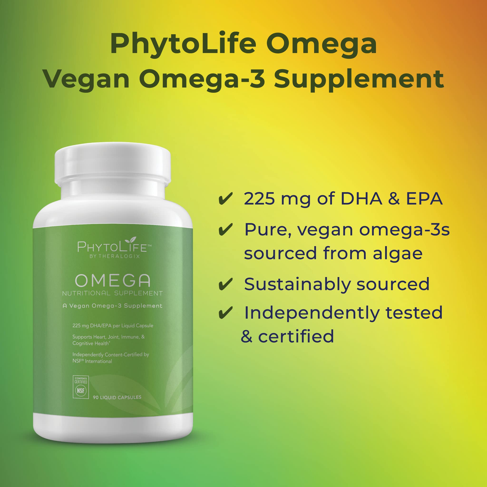 Theralogix PhytoLife Omega - 90-Day Supply - Vegan Algae Omega-3 Supplement Theralogix uk supplements