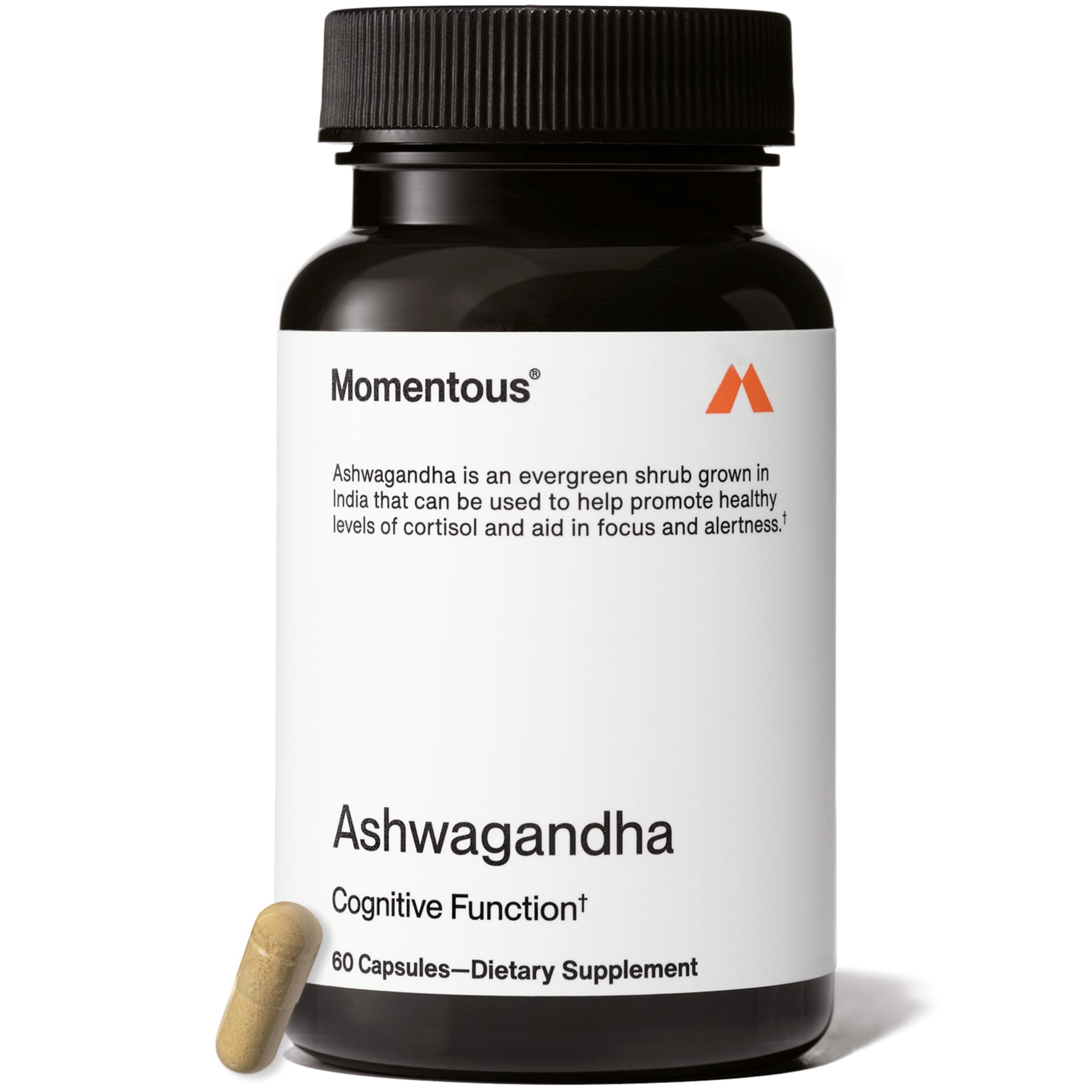 Momentous Ashwagandha Supplement - 300 mg NooGandha Ashwagandha Extract - Cognitive Performance, Alertness, & Focus Support - NSF Certified for Sport - Vegan - GMO- & Gluten-Free - 60 Servings Momentous uk supplements
