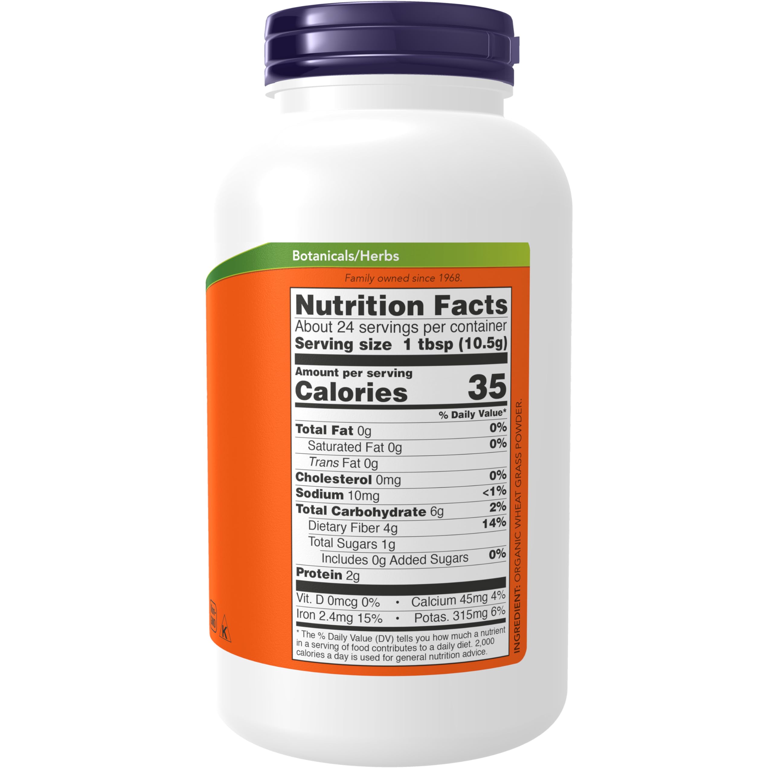 NOW Foods Supplements, Certified Organic and Non-GMO, Wheat Grass Powder, Green Superfood, 9-Ounce NOW Foods uk supplements