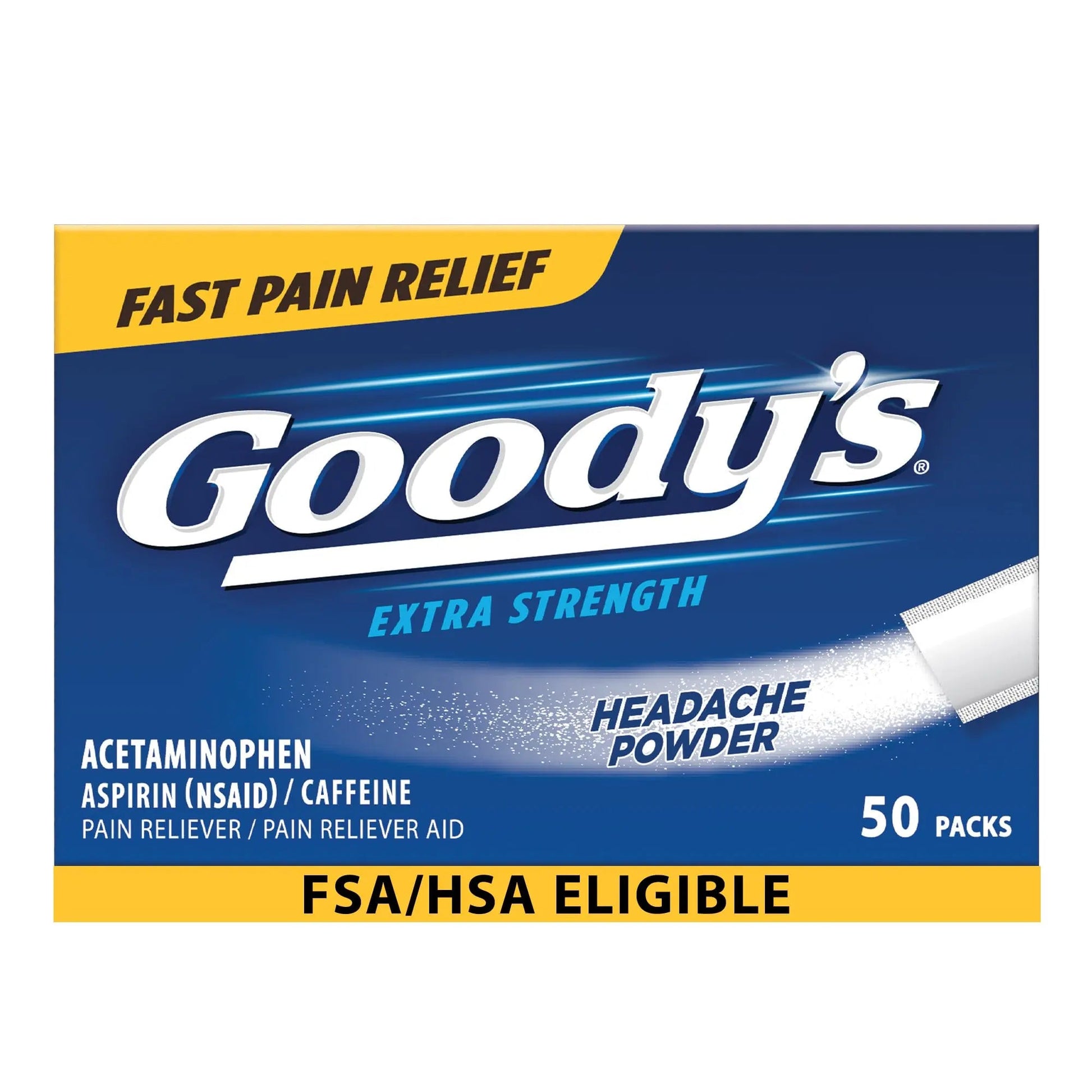 Goody's Pain Relief Powders, Extra Strength Headache Powder, 50 ct (Pack of 1) Goody's uk supplements