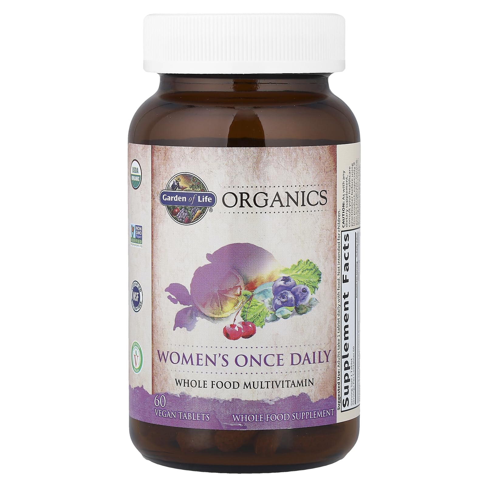 Garden of Life Organics Multivitamin for Women - Women's Once Daily Multi - Whole Food Multi with Iron, Biotin, Vegan Organic Womens Multivitamin Garden of Life uk supplements