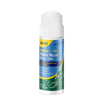 Magnilife DB Nerve Relief Roll On, 3 Oz, Topical Nerve Pain Relief for Feet, Legs, Hands & Arms, Helps Soothe Stabbing, Burning & Tingling Discomfort, Fast-Absorbing, Non-Greasy & Unscented Formula MagniLife uk supplements