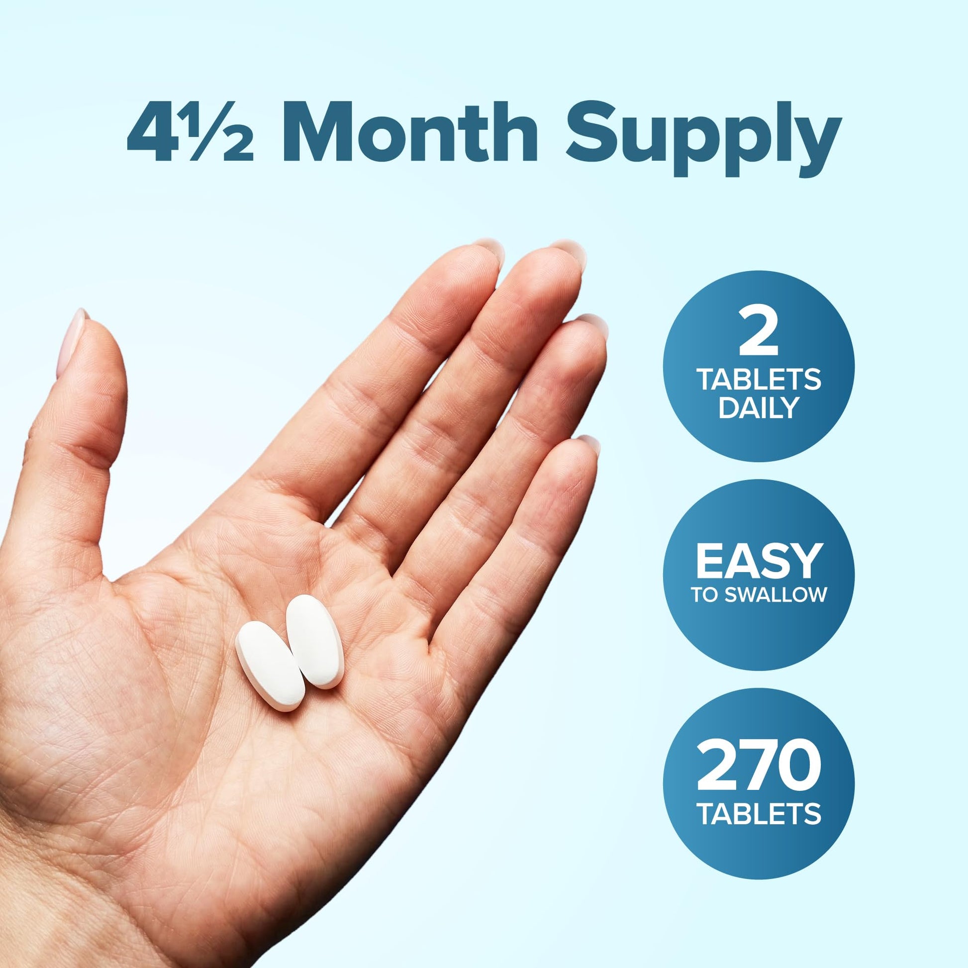Magnesium Glycinate 400mg | 4+ Month Supply | Sleep, Relaxation & Muscle Support | High Absorption Chelated Magnesium Supplement for Women & Men | Gentle on Digestion | Vegan | 270 Tablets Purely Holistic uk supplements