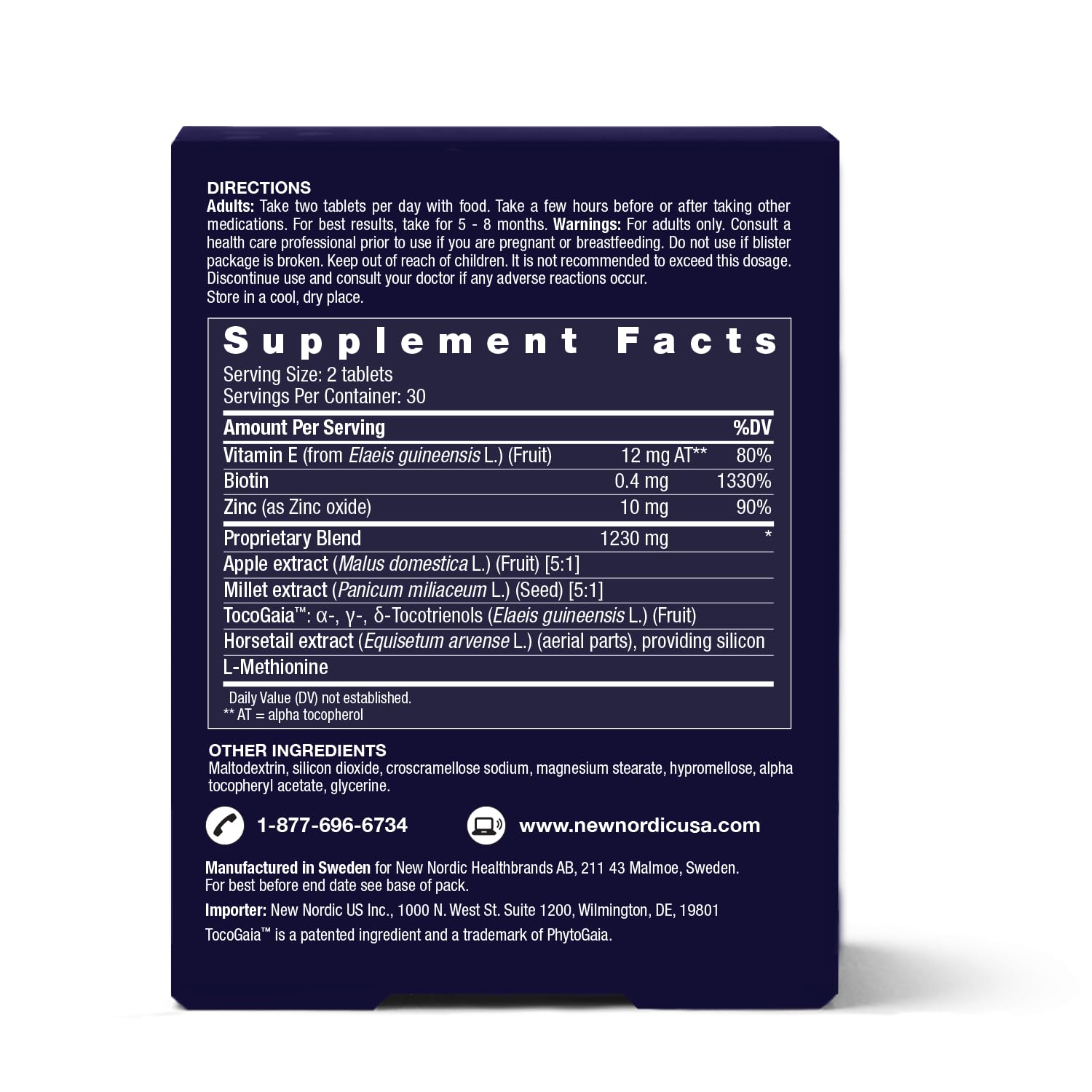 NEW NORDIC Hair & Eye Support Tablets Bundle, Hair GRO Natural Hair Growth and Blue Berry Eye Vitamin Supplements NEW NORDIC uk supplements