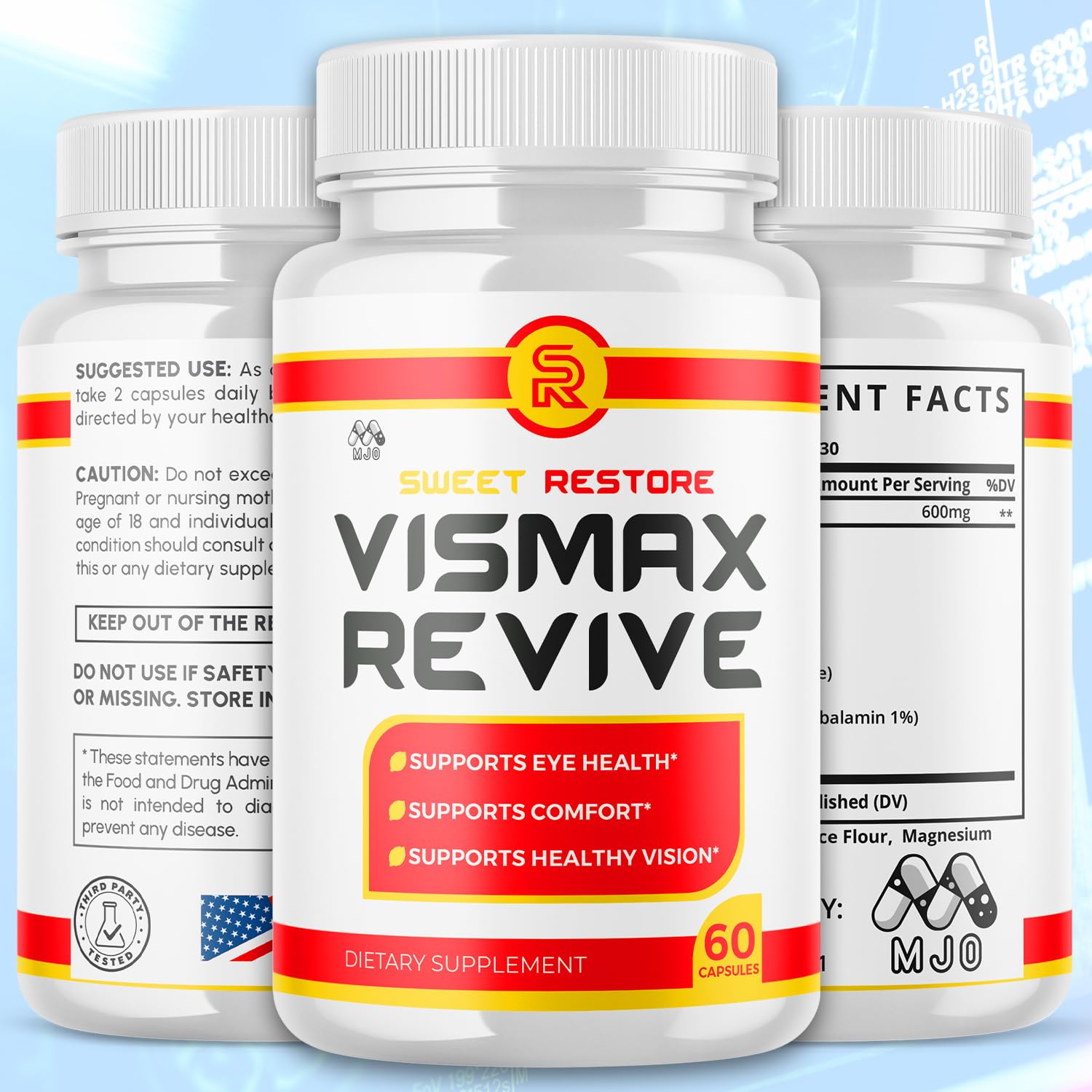 (2 Pack)Vismax Revive Capsules, Official VismaxRevive Vision Support Supplement with All Natural Ingredients, Advanced Eye Health Formula & Vision Vitamin Supporting Wellness Naturally (120 Capsules) MJO uk supplements