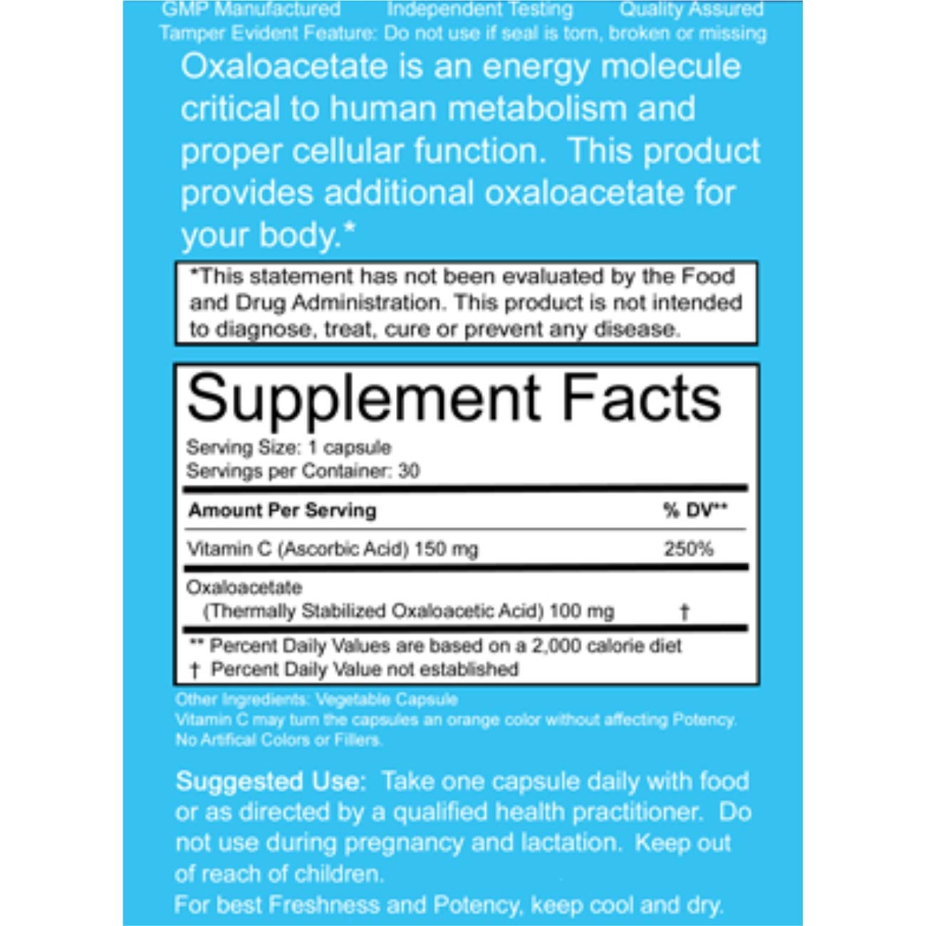 Benagene Oxaloacetate Supplement - Supports Cellular Energy, Healthy Metabolism, & Body Regulation - Thermally Stabilized with Vitamin C - Non-GMO & Vegan - Once Daily (90 Servings) Benagene uk supplements