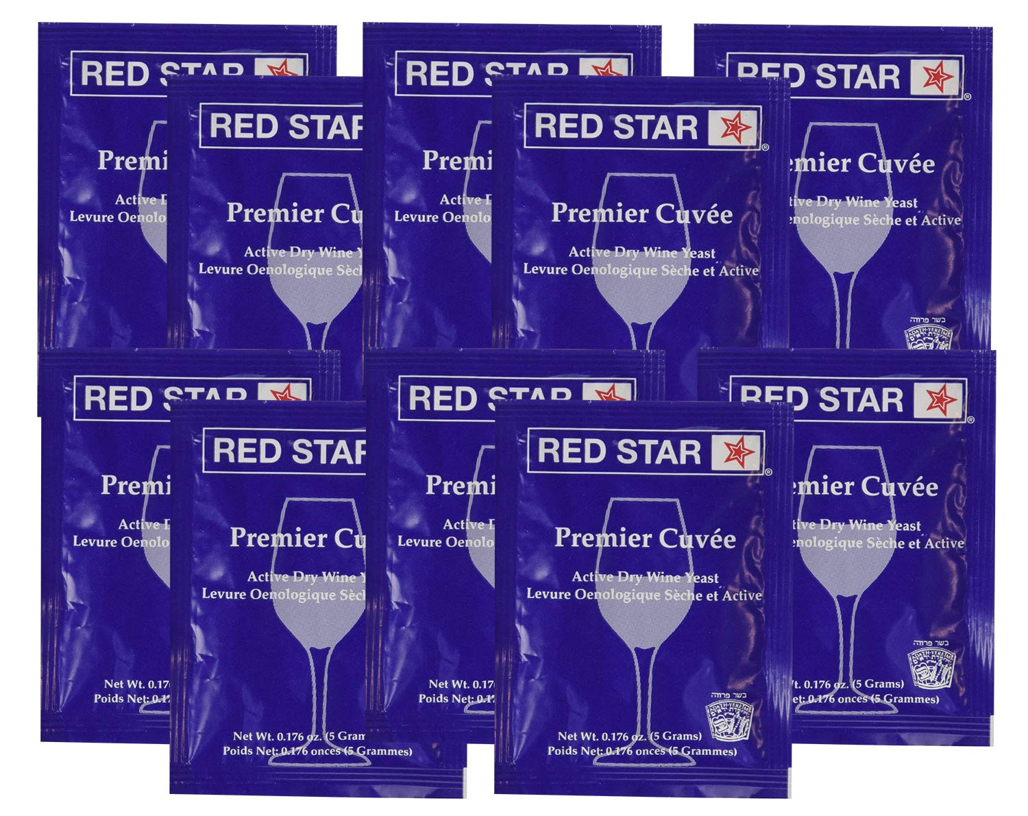 Red Star Premier Cuvee Yeast 10 Packets Red Star uk supplements