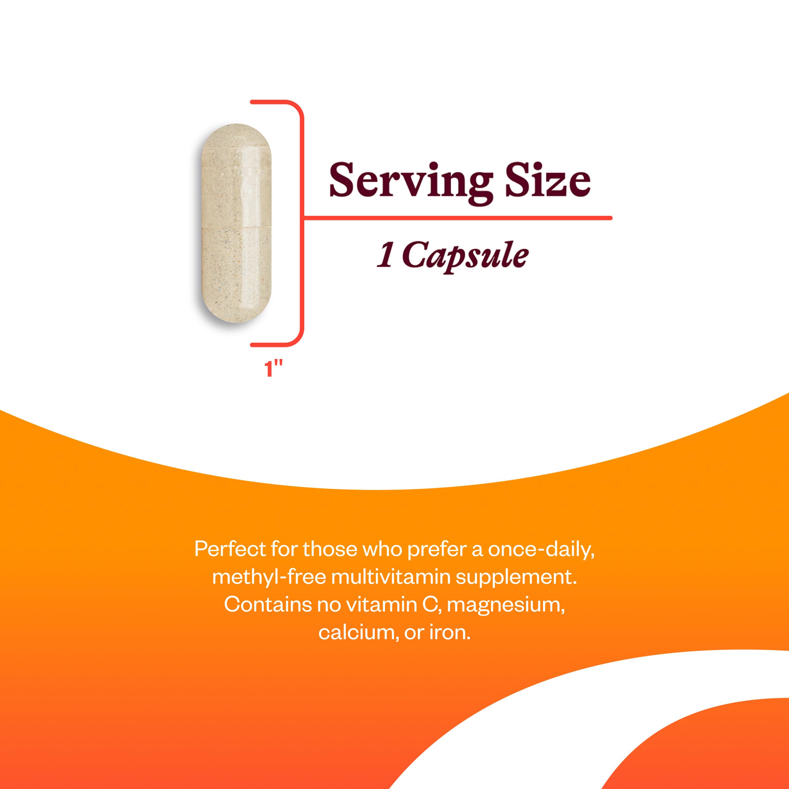 Seeking Health Multivitamin One MF - MTHFR Support Supplement with Calcium Folinate & Vitamin B12 - Easy-to-Digest - Methyl-Free Vegetarian Capsule - 45 Veggie Capsules Seeking Health uk supplements