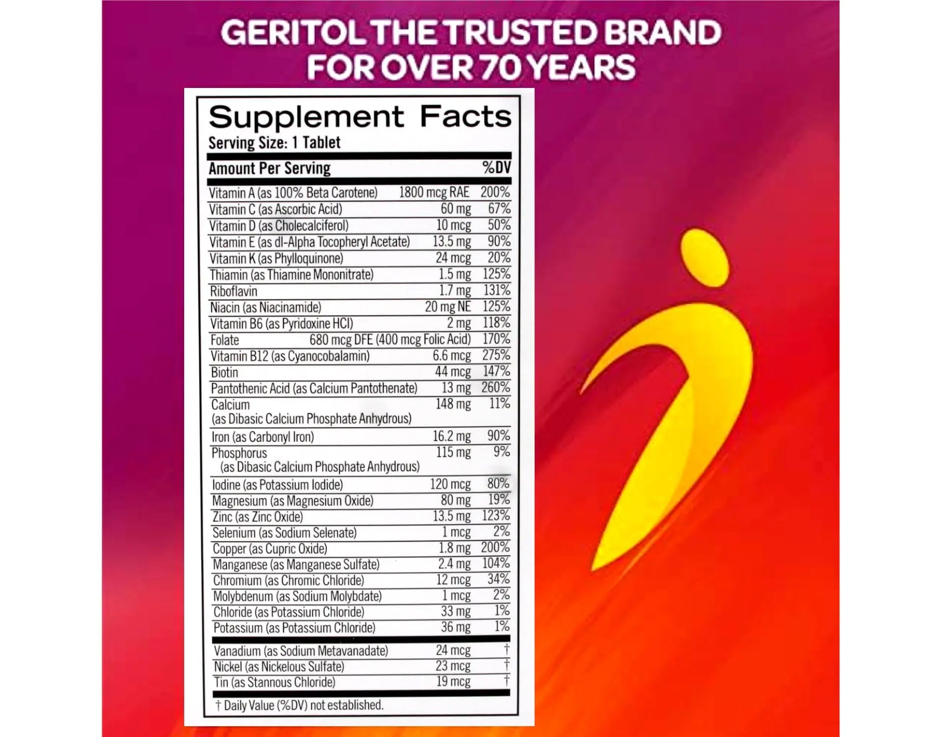 Geritol Complete Tablets 100 Tablets Geritol uk supplements
