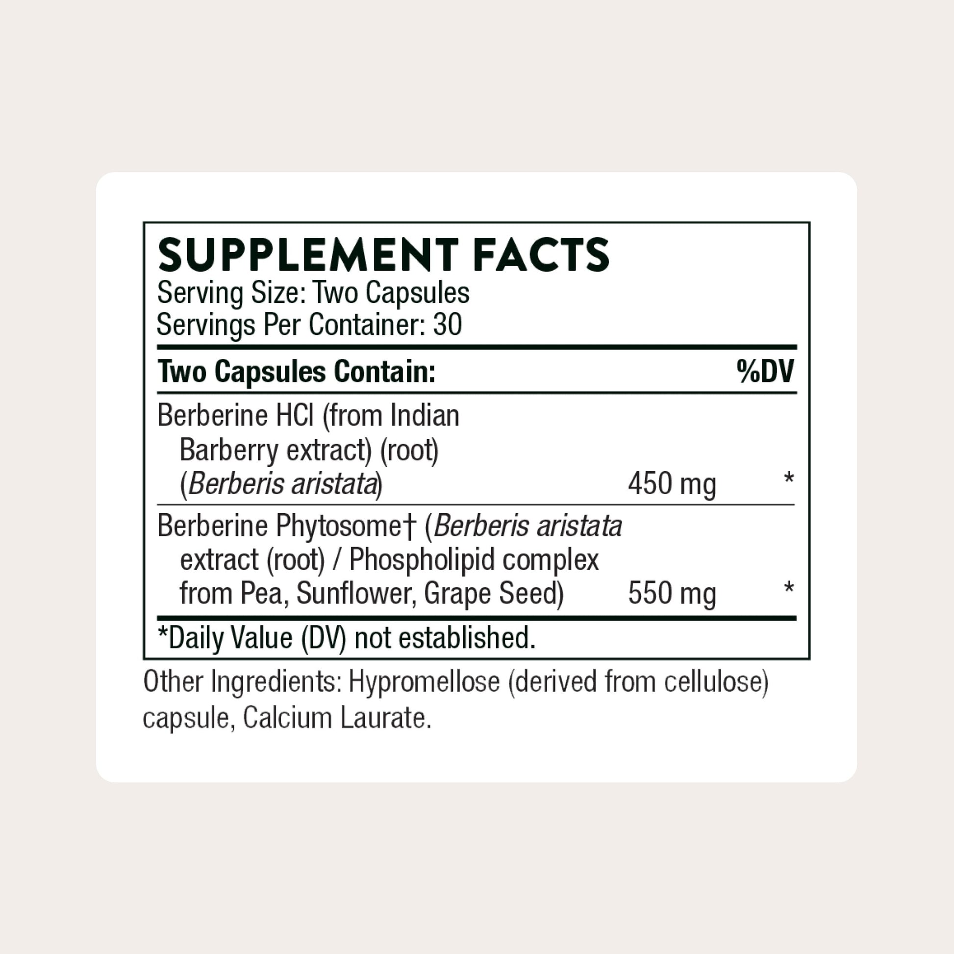 THORNE - Berberine - Dual Action Formula with Phytosome Plus Botanical Extract - Support Heart Health, Immune System, Healthy GI & Cholesterol* - Gluten-Free - 30 Servings THORNE uk supplements
