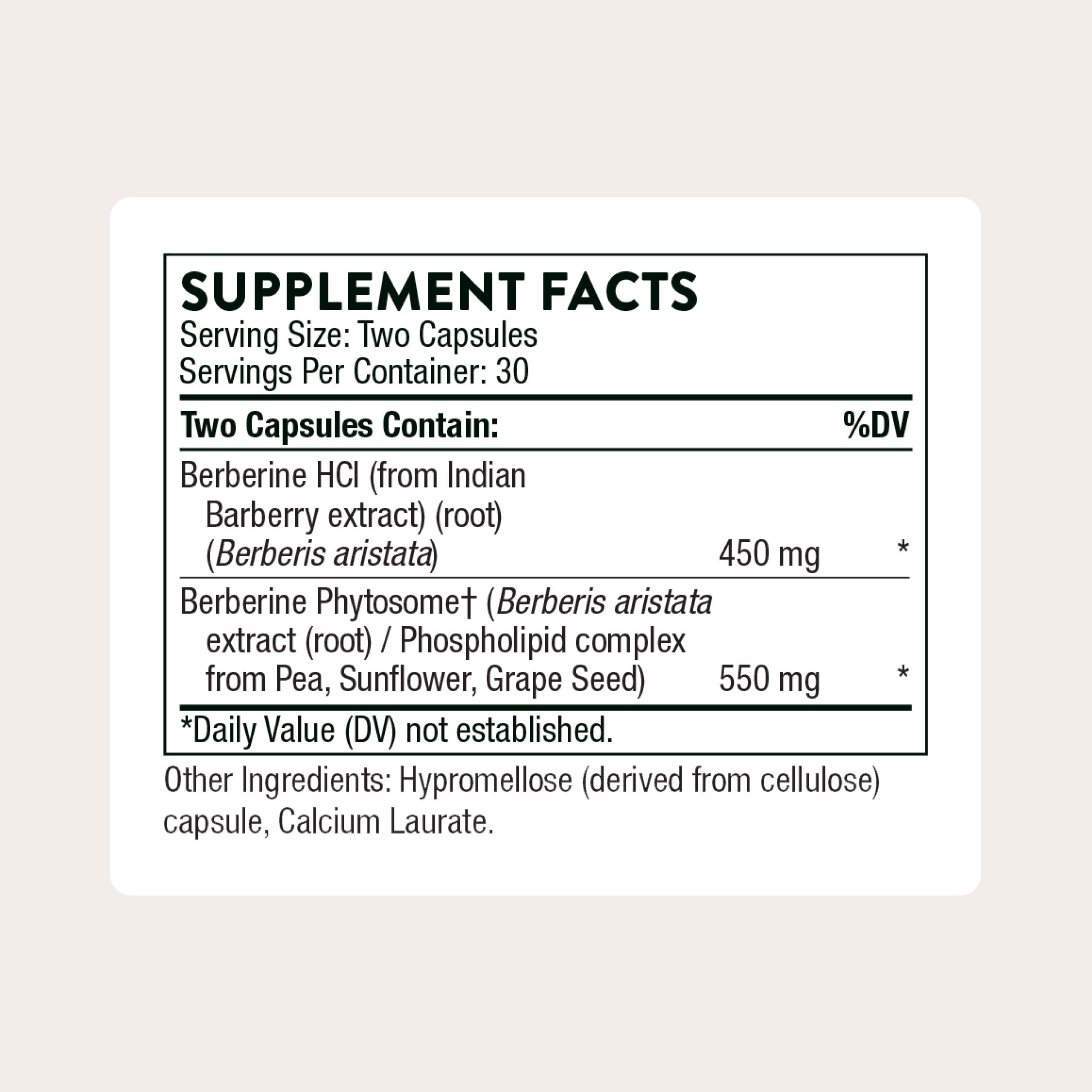 THORNE - Berberine - Dual Action Formula with Phytosome Plus Botanical Extract - Support Heart Health, Immune System, Healthy GI & Cholesterol* - Gluten-Free - 30 Servings THORNE uk supplements