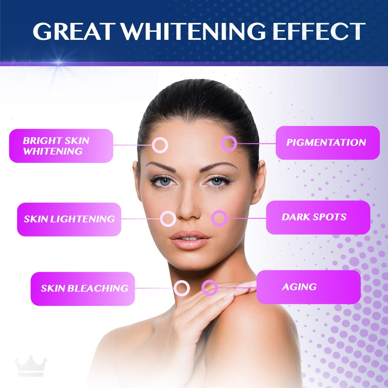 Glutathione Whitening Pills - 120 Capsules 2000mg Glutathione - Effective Skin Lightening NORTHERN CROWN COSMETICS uk supplements