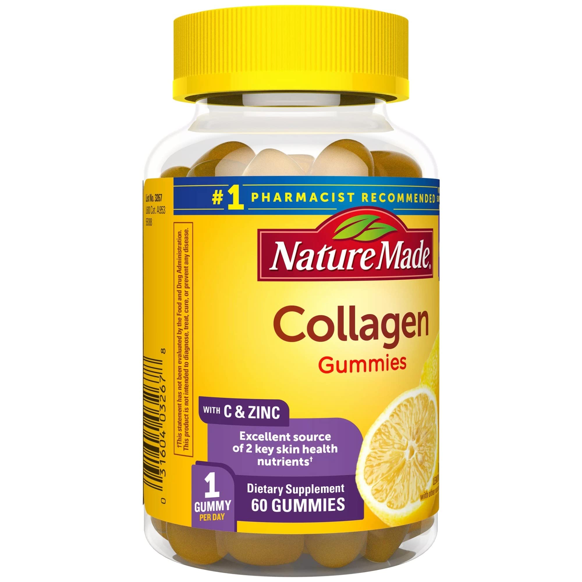 Nature Made Collagen Gummies with Vitamin C, Zinc and Biotin, Hydrolyzed Collagen Nature Made uk supplements