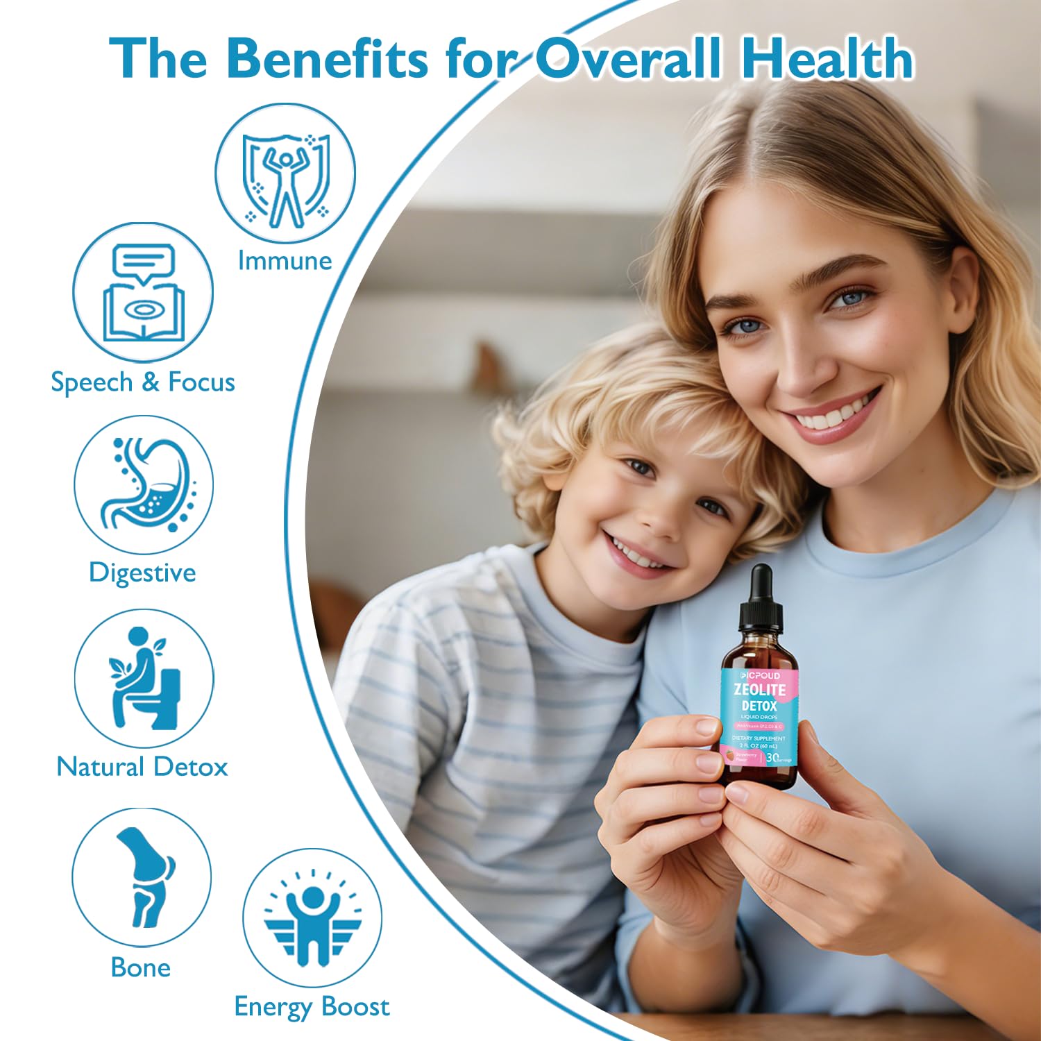 Ficpoud Zeolite Detox for Kids & Adults – Pure Zeolite clinoptilolite Liquid Drops with Vitamin B12, C & D3 – Gentle Daily Cleanse for Gut, Immune, Energy & Speech Support, Strawberry Flavor, 2 Fl Oz Ficpoud uk supplements