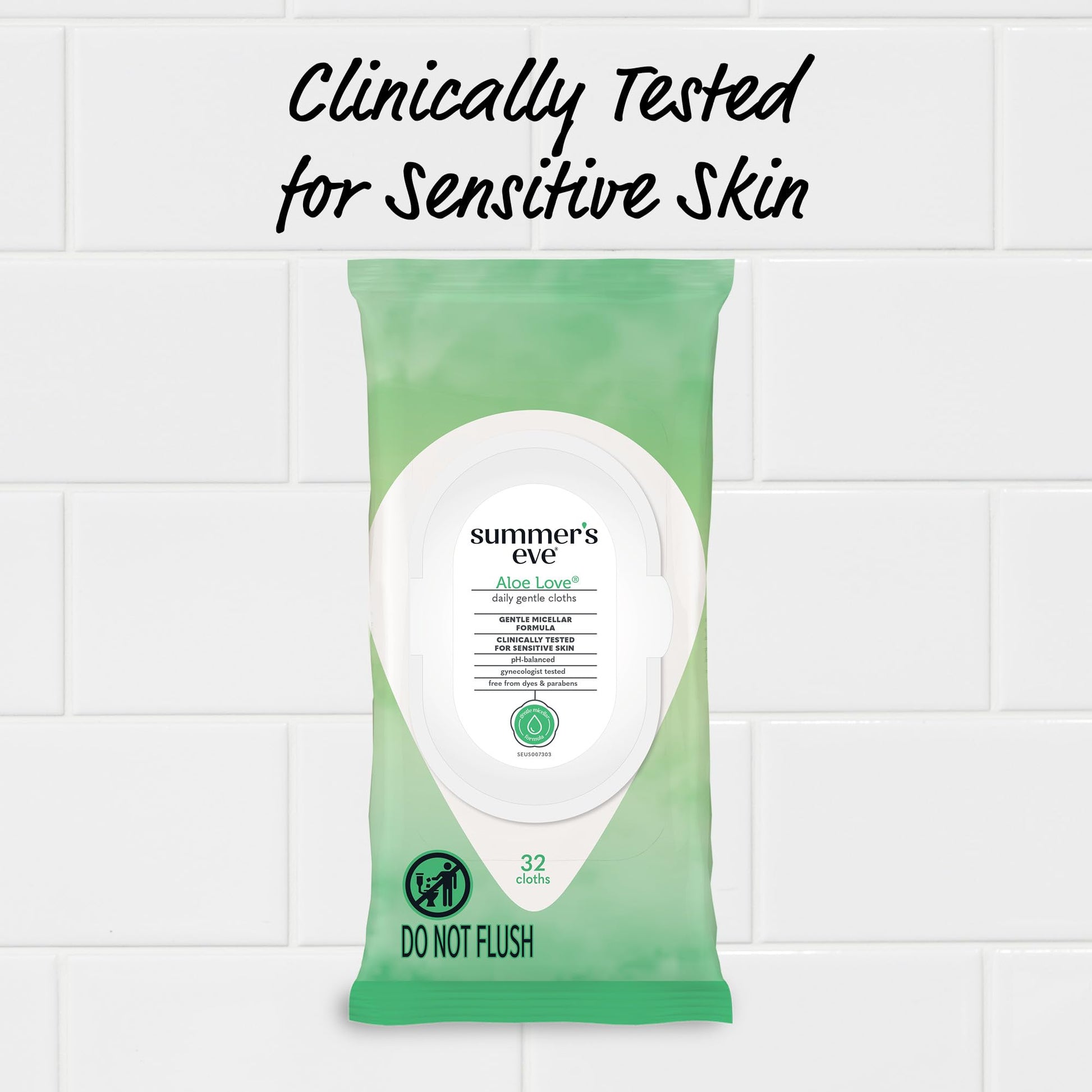 Summer's Eve Aloe Love Gentle Daily Feminine Wipes, Removes Odor, pH balanced, 32 Count, 12 Pack Summer's Eve uk supplements
