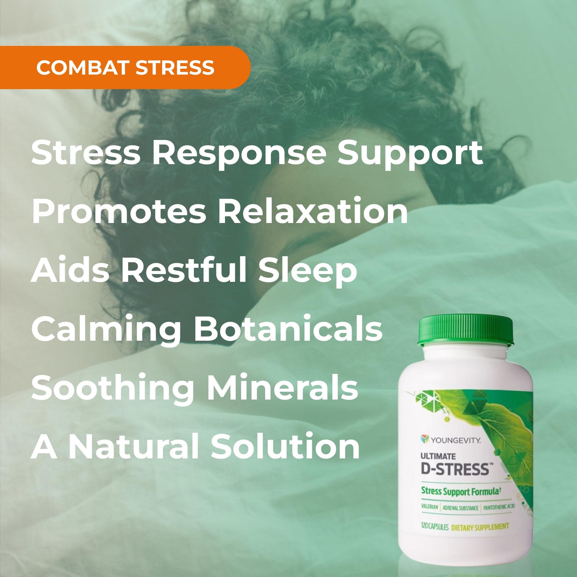 Youngevity Ultimate D-Stress™ – Natural Stress Relief Supplement with Magnesium, Valerian Root Extract, and B Vitamins – Supports Adrenal Health and Nervous System – 120 Capsules Youngevity uk supplements
