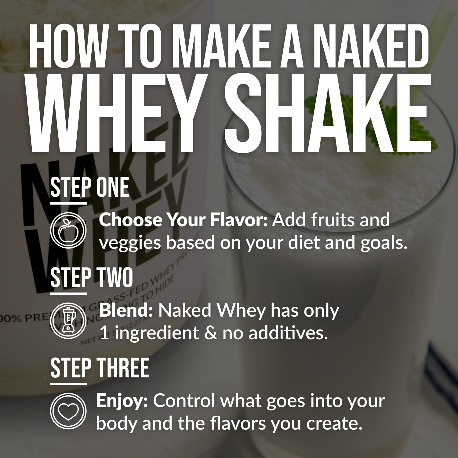 Naked Nutrition Naked Whey 1Lb - Only 1 Ingredient, Grass Fed Whey Protein Powder Naked Nutrition uk supplements