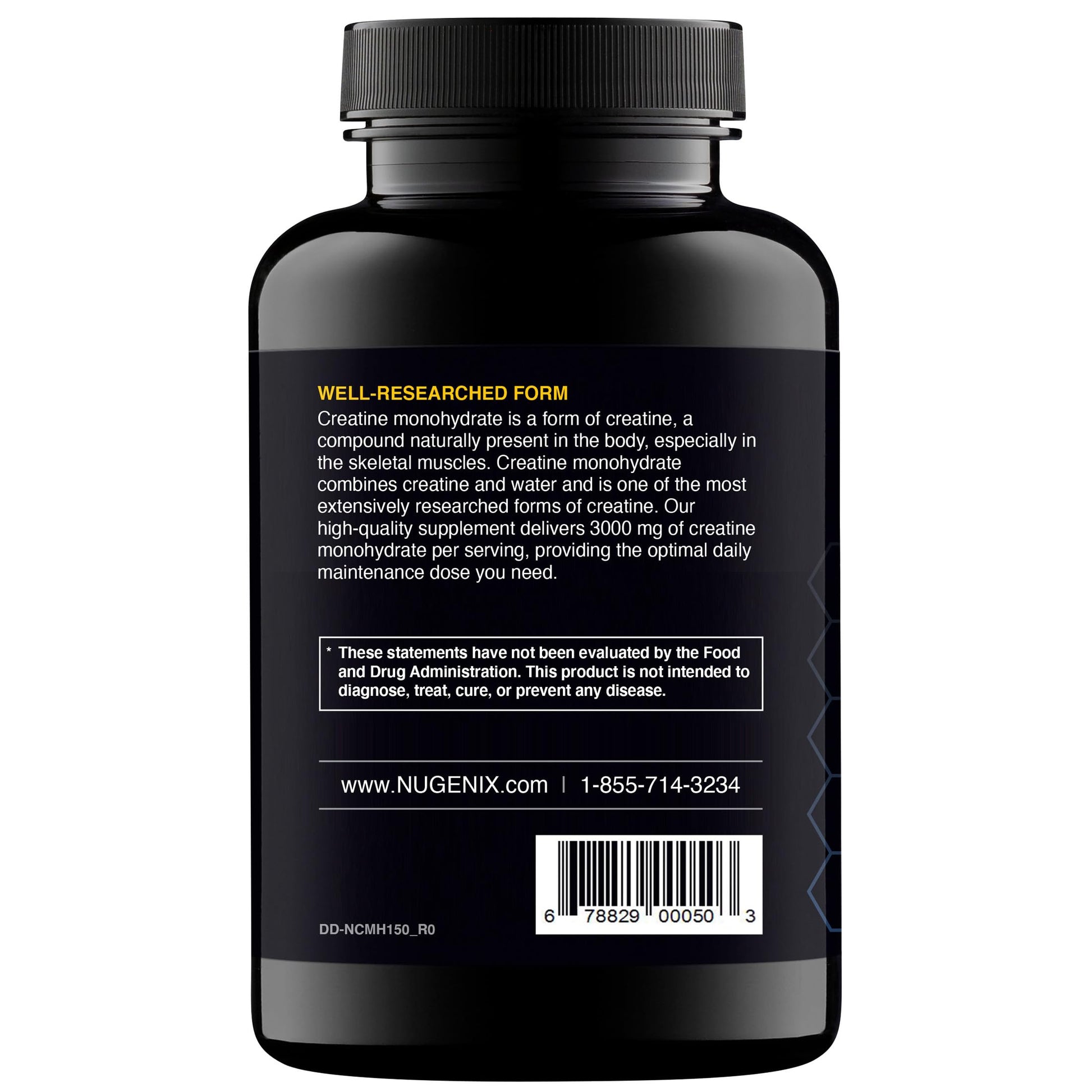 Nugenix Essentials Premium Creatine Monohydrate Pills Supplement, 3000mg, 150 Capsules Nugenix uk supplements
