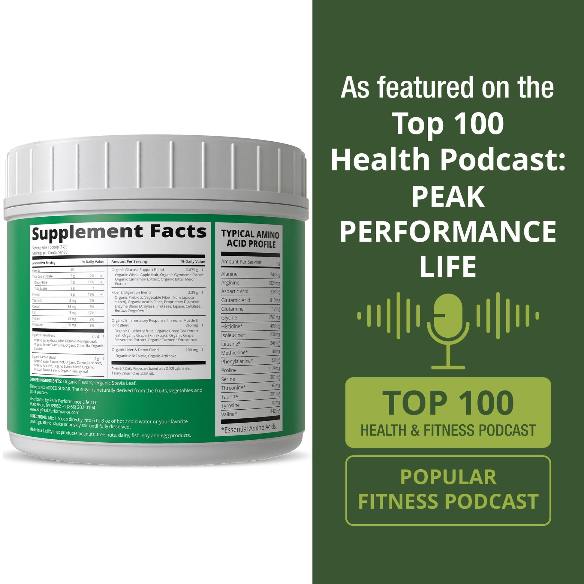 Greens Superfood + Grass Fed Collagen Peptides Powder - Ultimate Blend of Best Tasting Green Superfood with Pure Pasture Raised Hydrolyzed Protein Powder for Skin Hair + Joint Health Peak Performance uk supplements