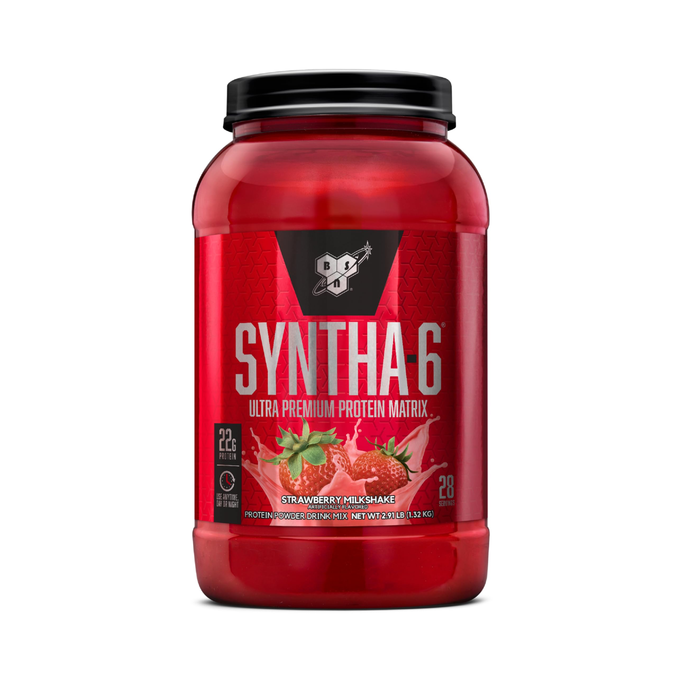 BSN SYNTHA-6 Whey Protein Powder, Strawberry Protein Powder with Micellar Casein BSN uk supplements