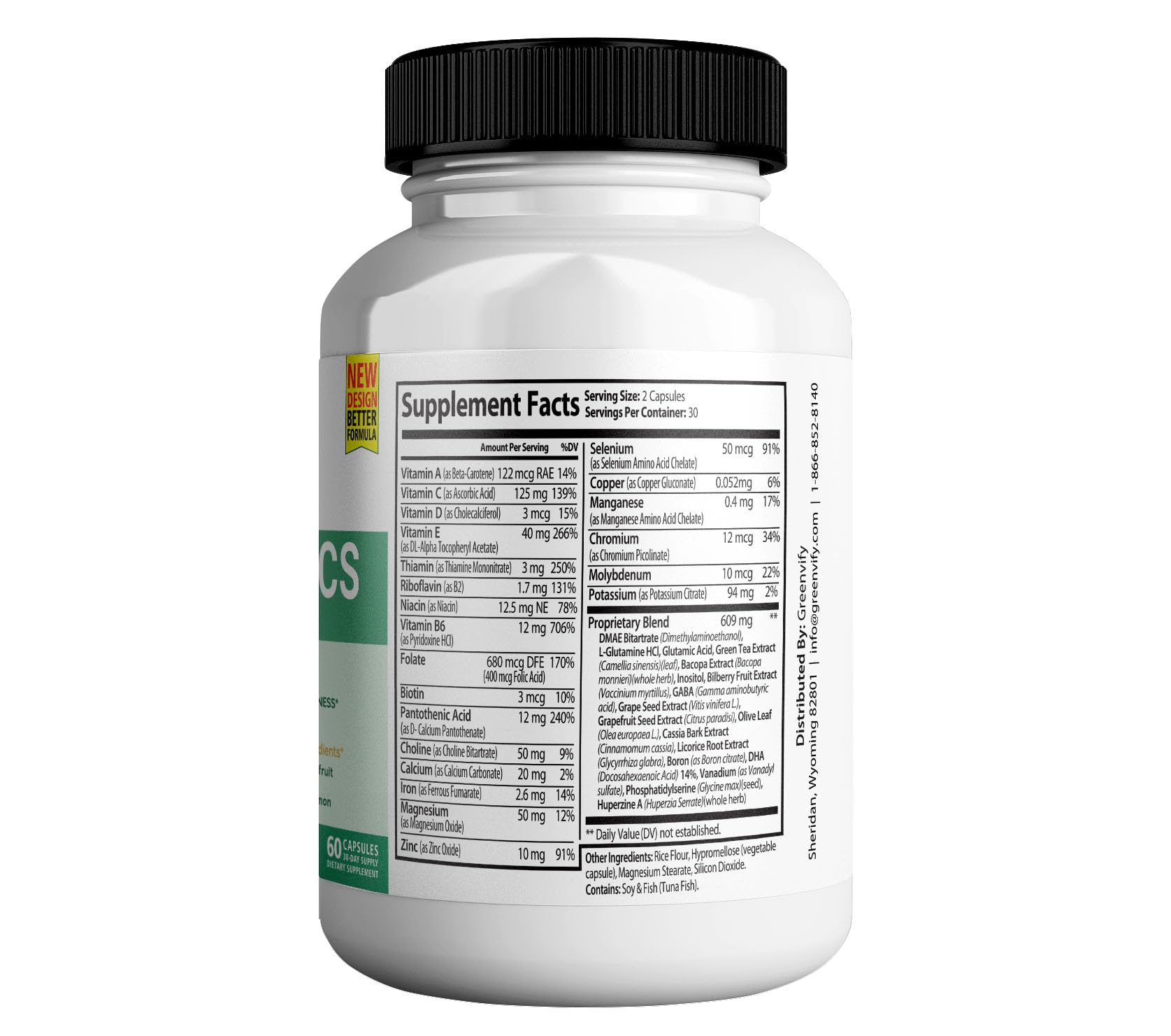 Vertigenics Max – Brain & Focus Support Supplement – Extra Strength Neuro Formula with Vitamins, Minerals & Herbal Blend – Supports Clarity, Alertness & Energy – 60 Capsules (1) Vertigenics uk supplements
