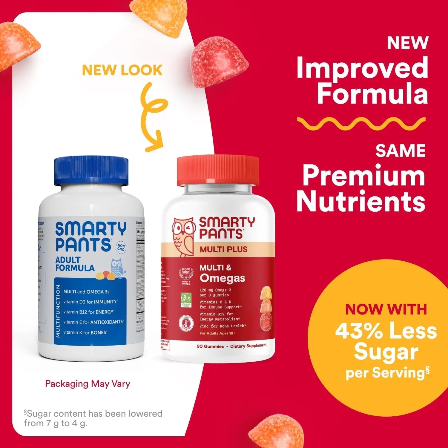 SmartyPants Multivitamin for Men & Women - Improved Formula: Multivitamin Gummies with Omega 3 (DHA/EPA) SmartyPants uk supplements
