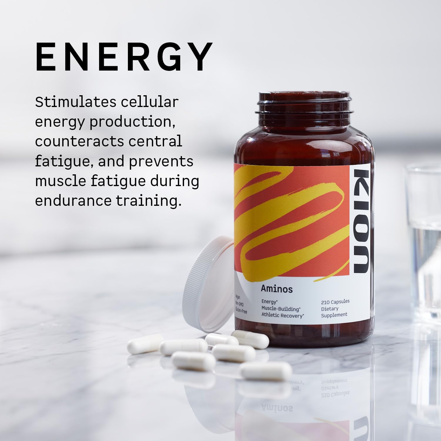 Kion Aminos Essential Amino Acids Capsules | The Building Blocks for Muscle Recovery, Reduced Cravings, Better Cognition, Immunity, and More | 30 Servings Kion uk supplements