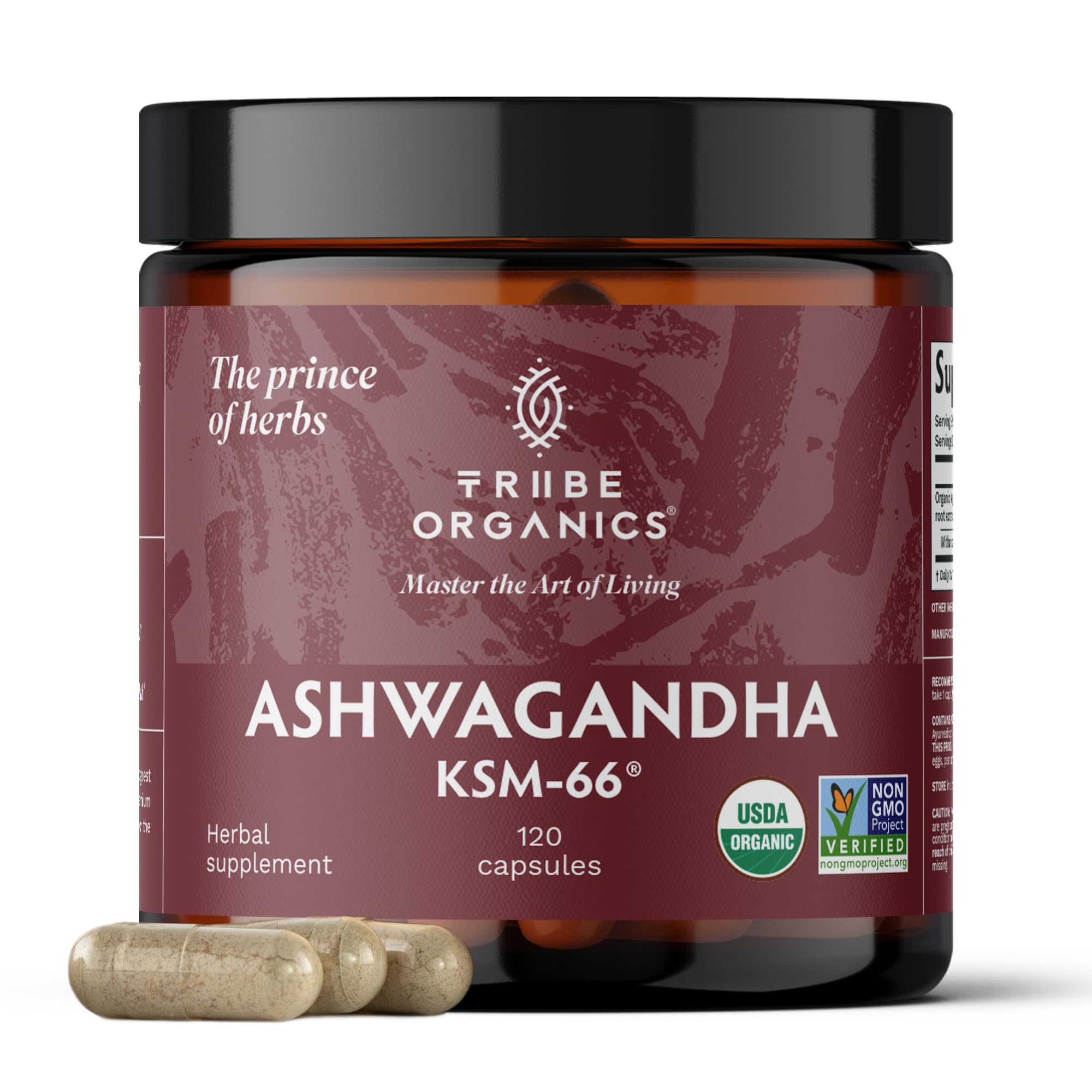 TRIBE ORGANICS Ashwagandha KSM 66 Pure Organic Root Powder Extract Ayurvedic TRIBE ORGANICS uk supplements