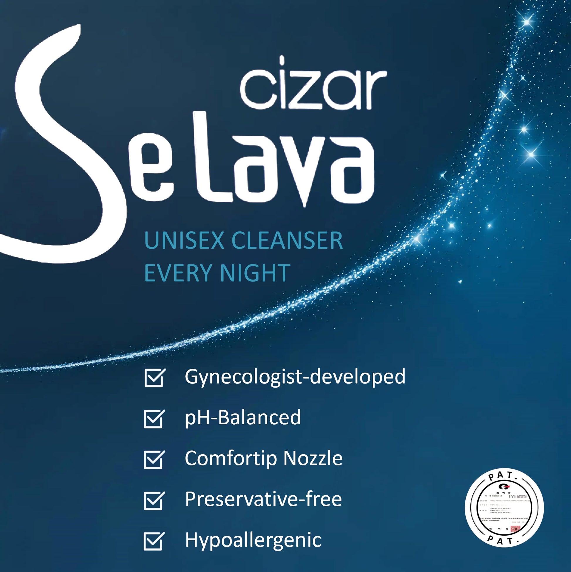 Cizar - Selava, Feminine Wash 15ml 7ea, Gynecologists Developed, Preservative-Free Cizar uk supplements