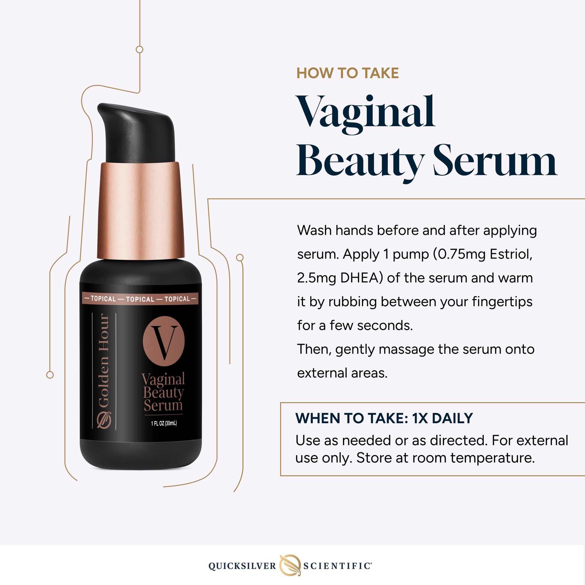 Quicksilver Scientific Vaginal Beauty Serum 1 fl oz (30ml) Quicksilver Scientific uk supplements