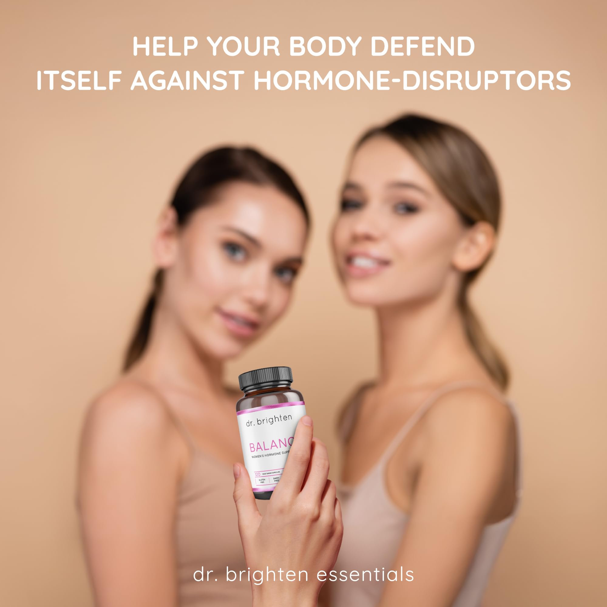 Dr. Brighten Balance - Hormone Balance for Women with Chasteberry and DIM - Targets Hormonal Acne, Period Issues, & PMS - Vegan, Non-GMO Dr. Brighten uk supplements