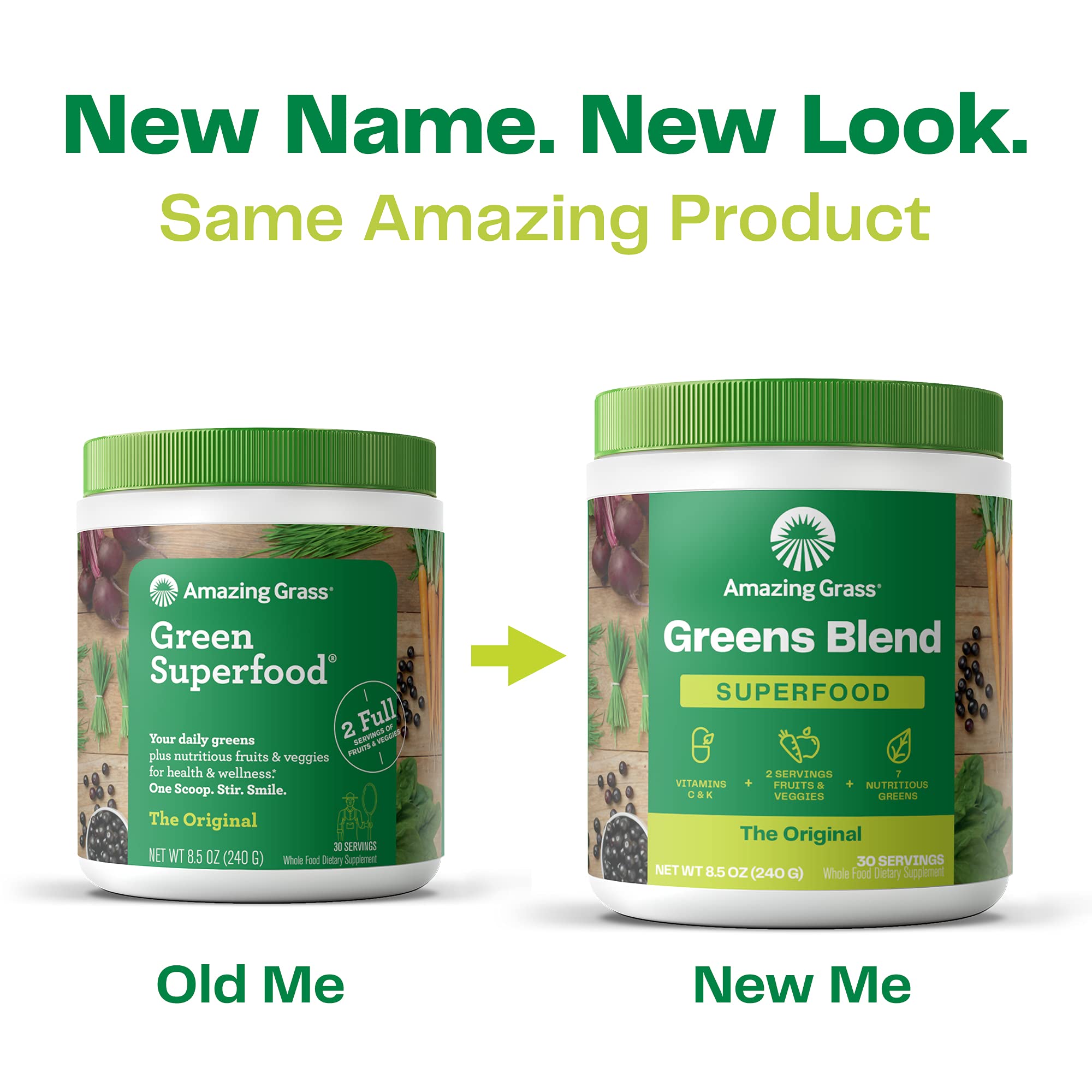 Amazing Grass Greens Blend Superfood: Super Greens Powder Smoothie Amazing Grass uk supplements