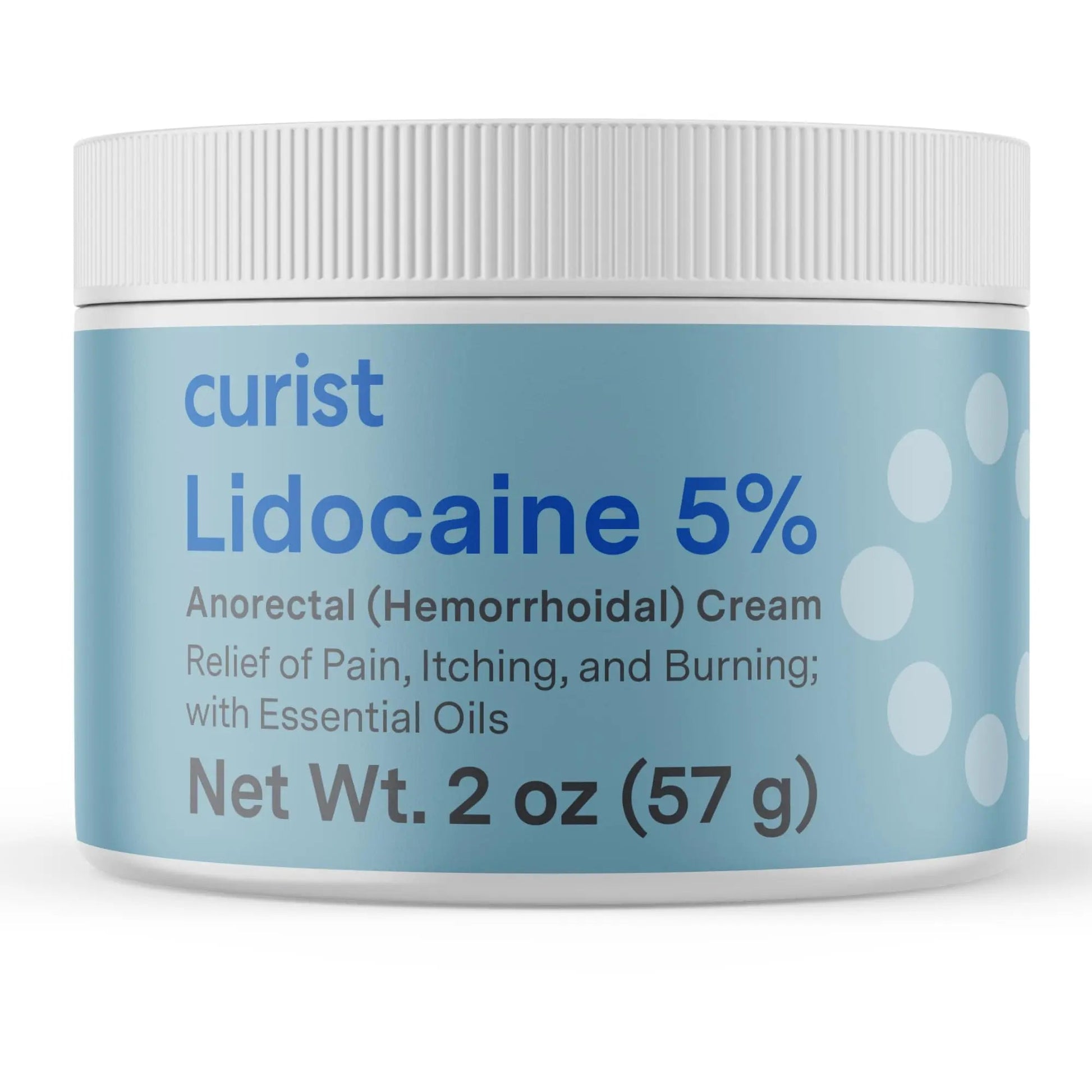 Curist 5% Lidocaine Cream Pain Relief - Numb Quickly & Effectively with 5% Lidocaine Numbing Cream for Anorectal Use - (1 Pack - 2 oz Jar) Curist uk supplements