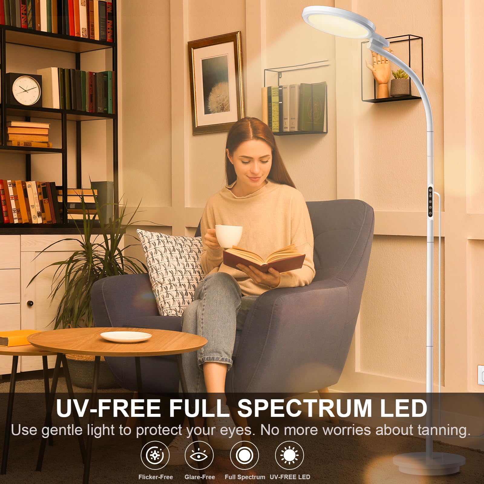 Sunlamlux Light Therapy Lamp, UV-Free Sun Light Therapy Lamp, 10000 Lux Floor Lamp Sunlamlux uk supplements