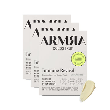 ARMRA Colostrum™ Premium Powder, Grass Fed, Gut Health Bloating Immunity Skin & Hair, Contains 400+ Bioactive Nutrients, Keto, Gluten & Fat Free (Unflavored Bundle | 90 Servings) ARMRA uk supplements