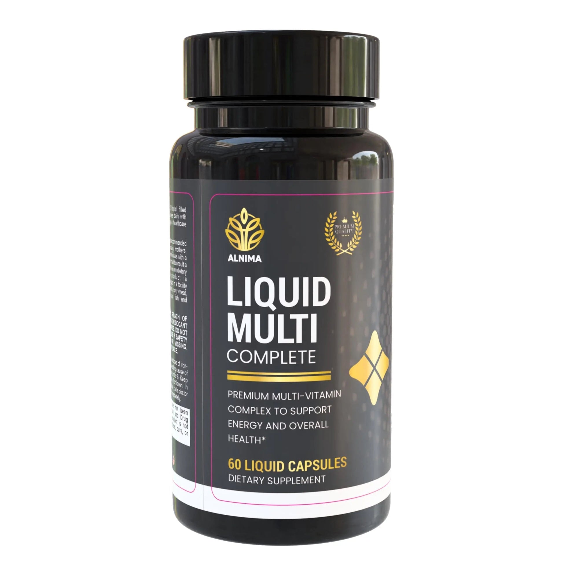 ALNIMA Halal Liquid Multivitamin Complete – Energy & Immune Support with 29 Essential Nutrients | 60 Liquid Capsules – Halal Certified ALNIMA uk supplements