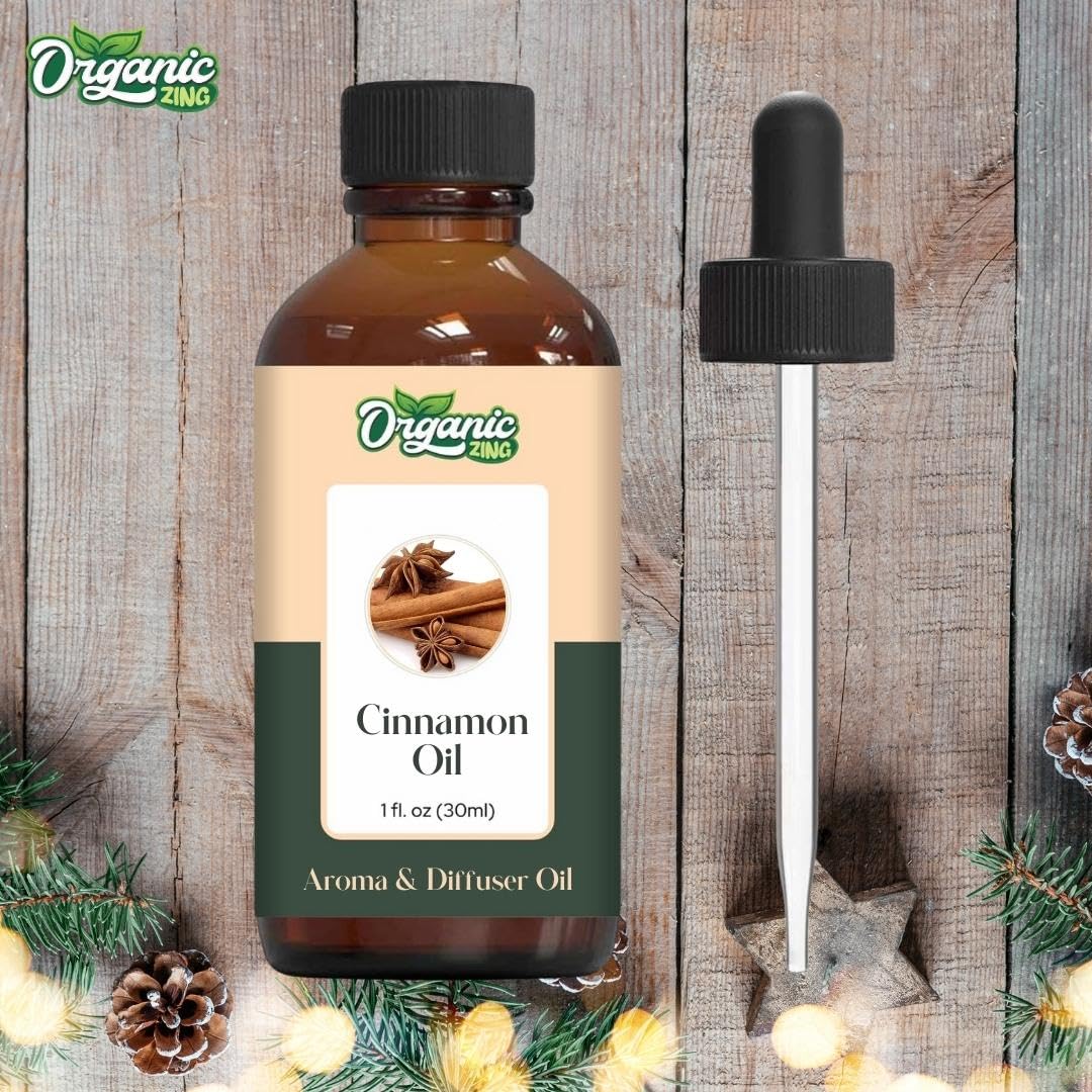 Organic Zing Cinnamon Aroma & Diffuser Oil for DIY Candle & Soap Making - Oil - 30 ml ORGANIC ZING uk supplements