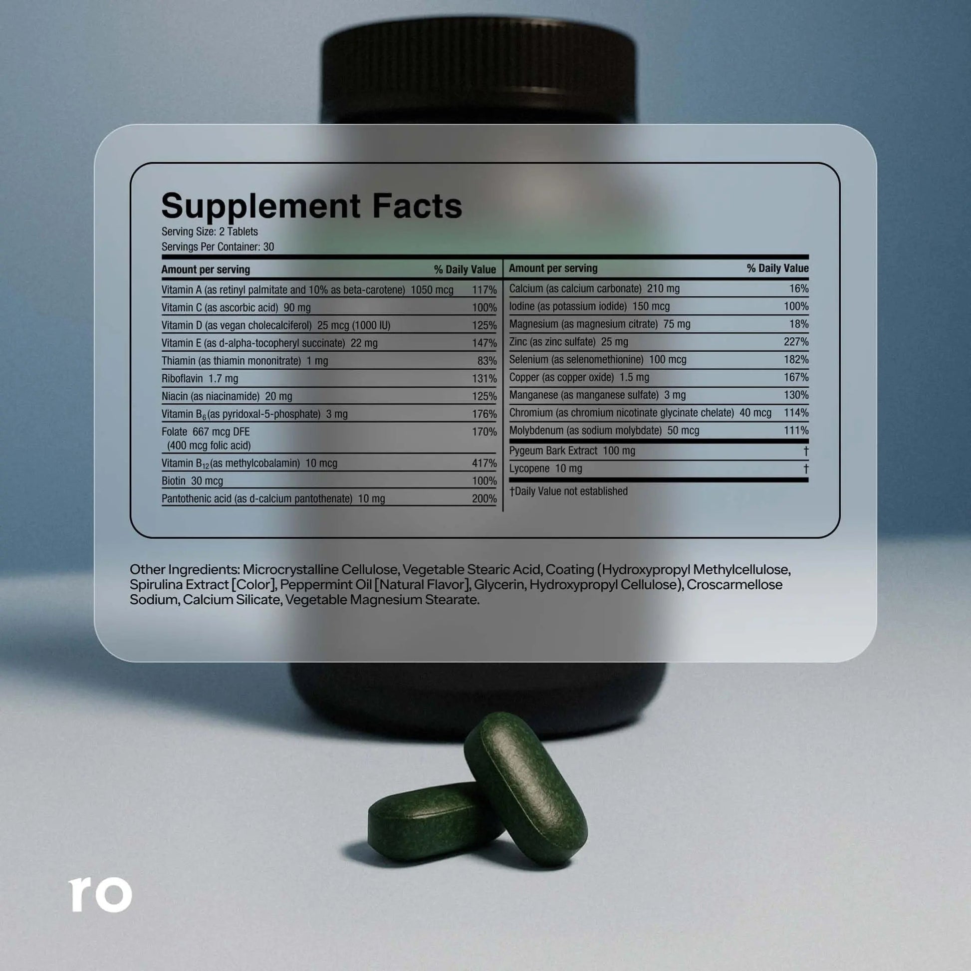 Ro Daily Multivitamin for Men | Supports Physical Activity, Brain + Heart Health, and Immune System with 23 Key Nutrients Including Calcium Ro uk supplements